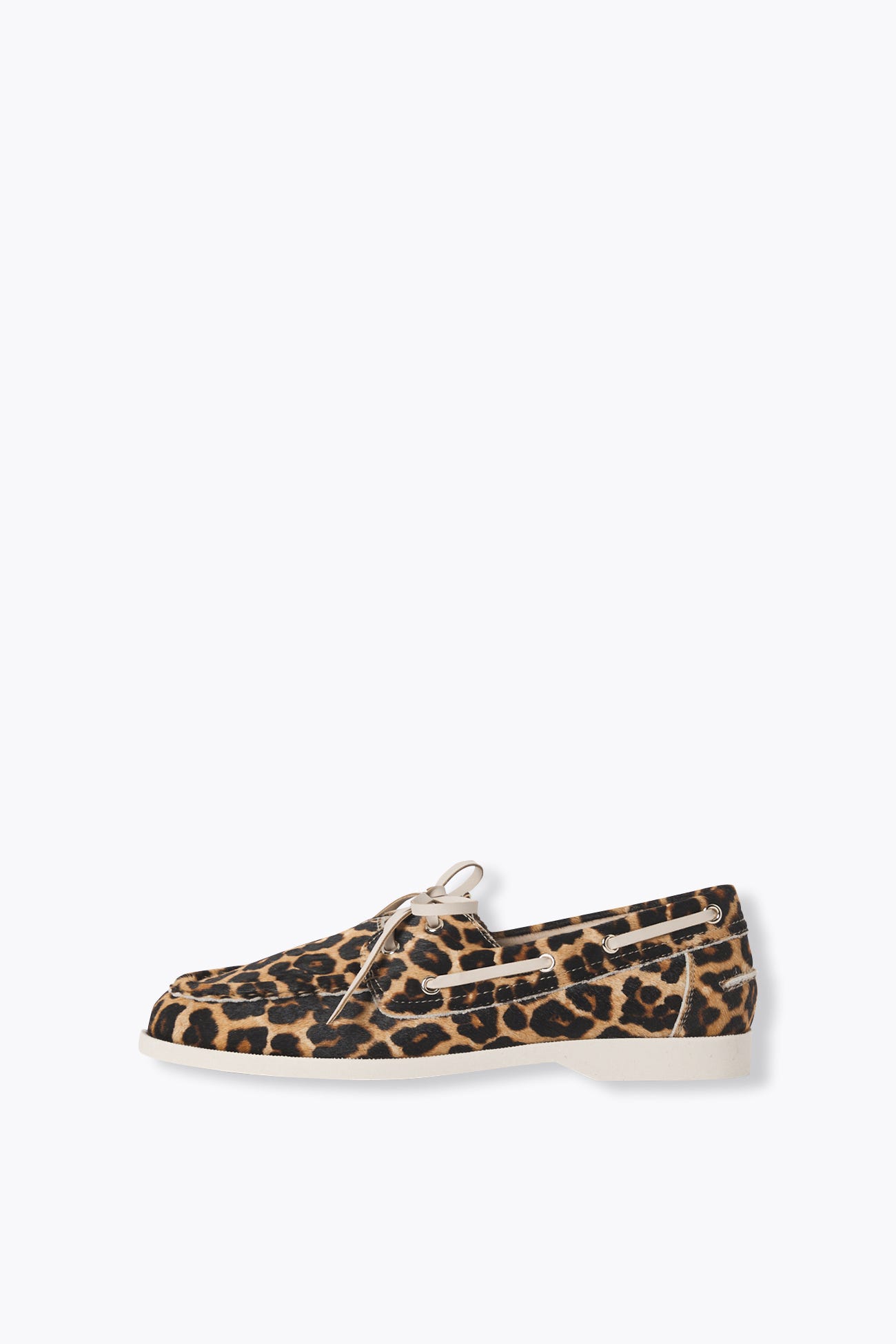 Scarpe barca pelle leopardata