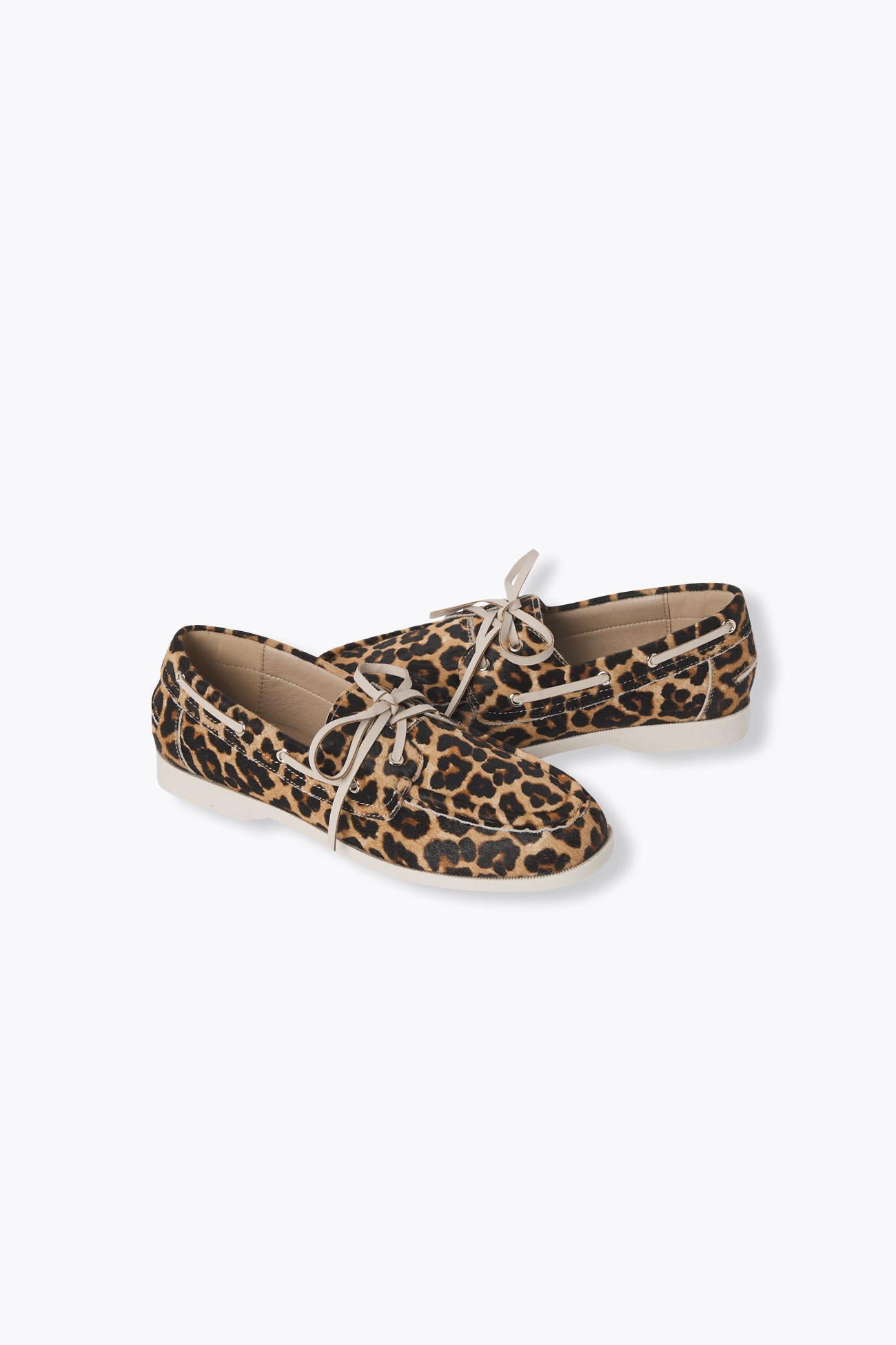 Scarpe barca pelle leopardata