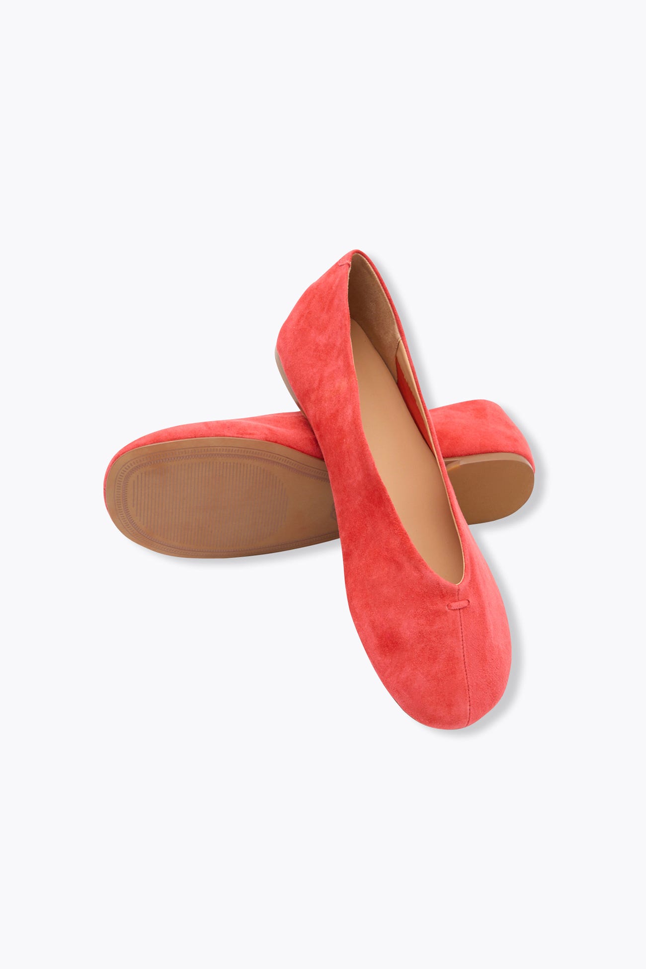 Ballerine in pelle scamosciata