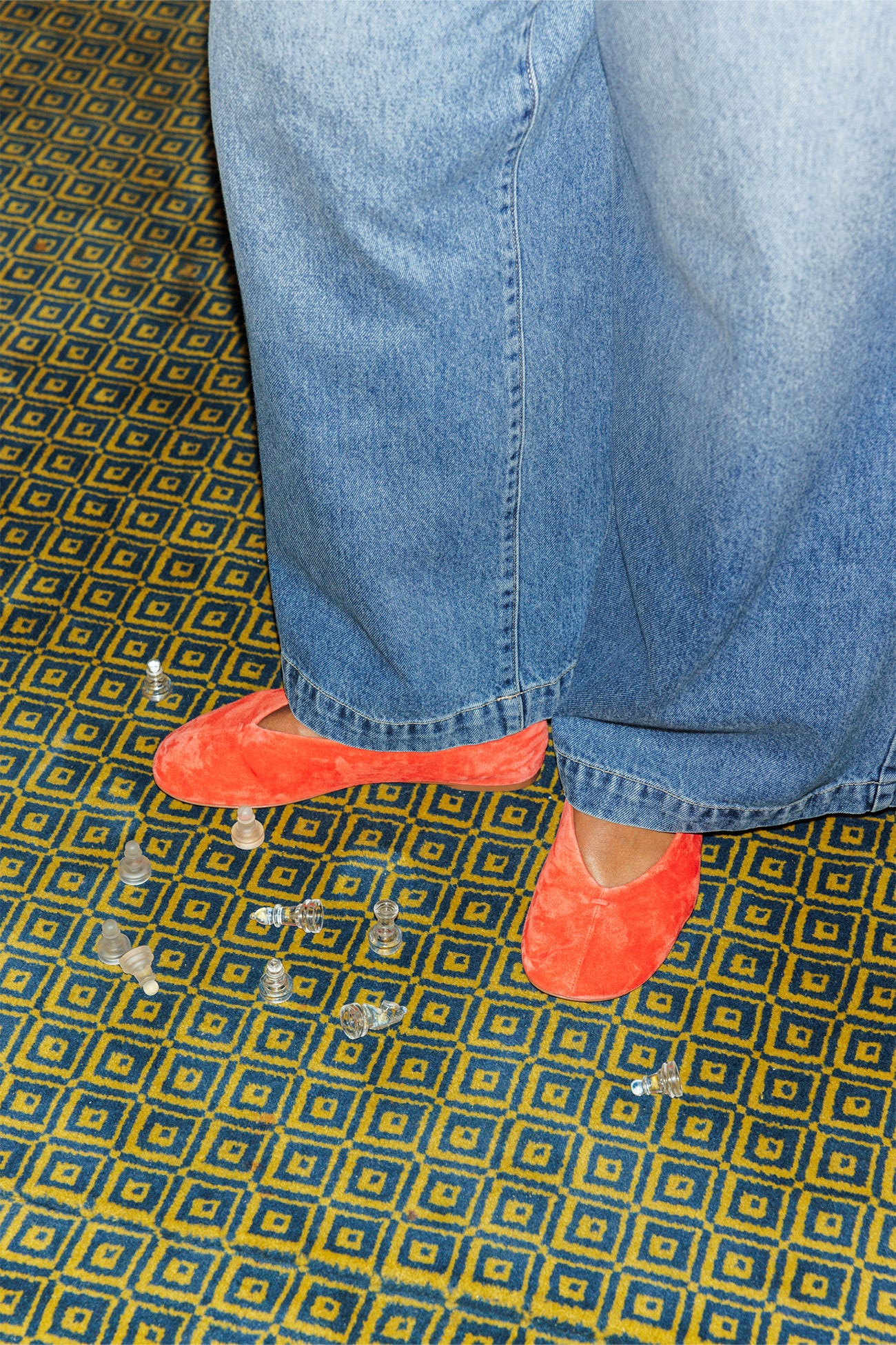 Ballerine in pelle scamosciata