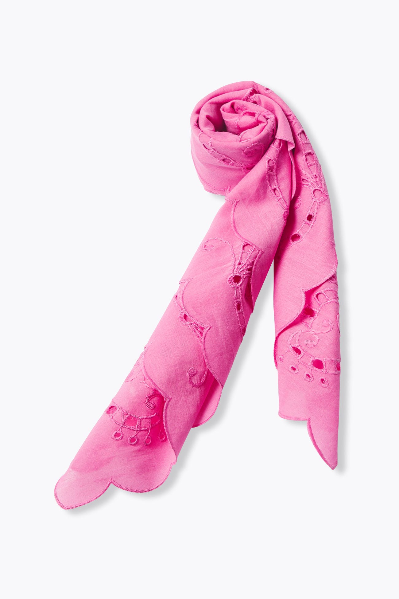 Pañuelo con bordado inglés