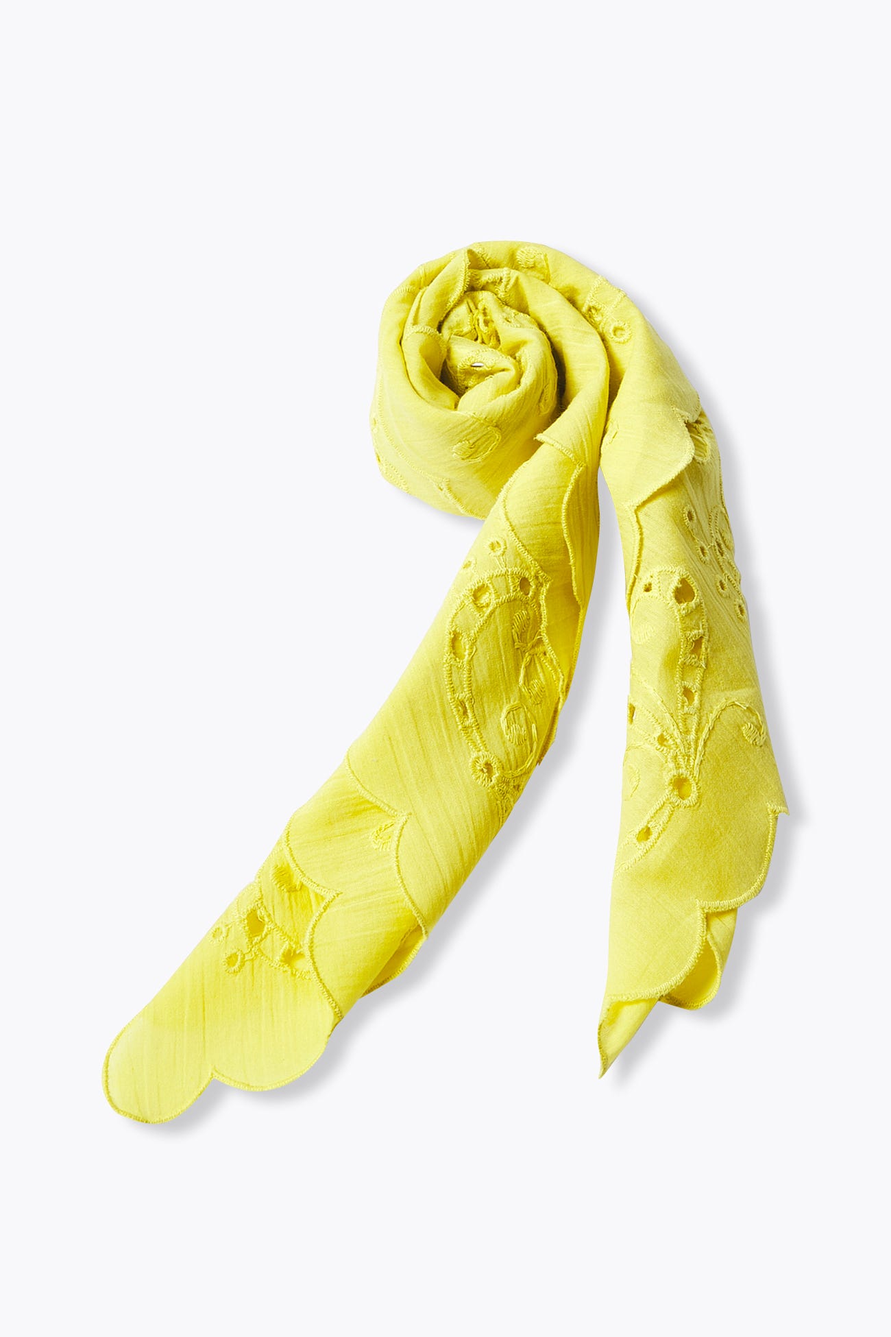 Pañuelo con bordado inglés