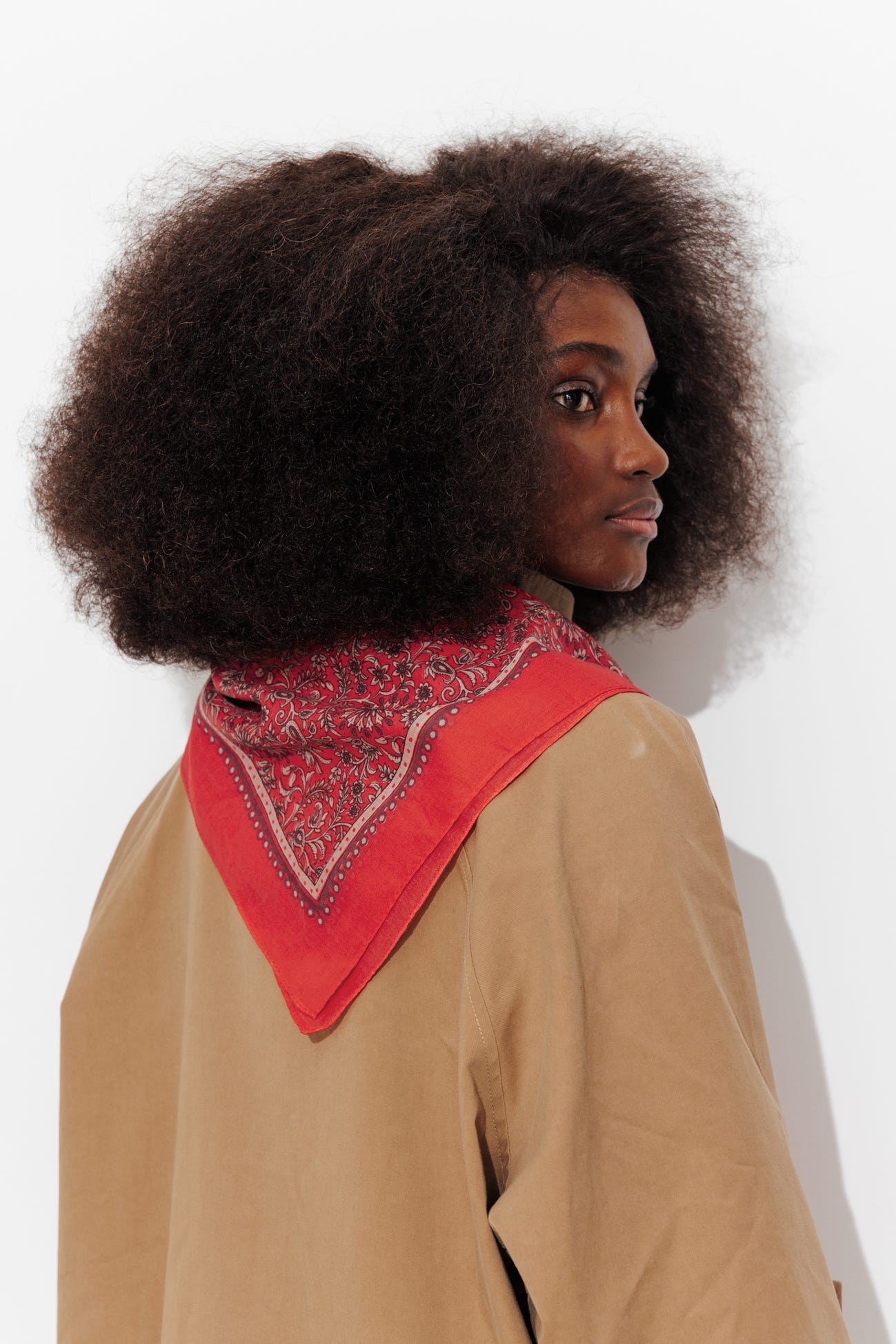 Foulard carré imprimé Femme