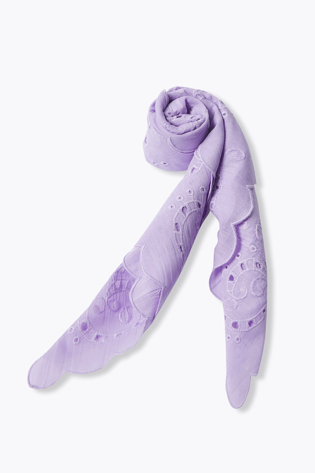 Pañuelo con bordado inglés