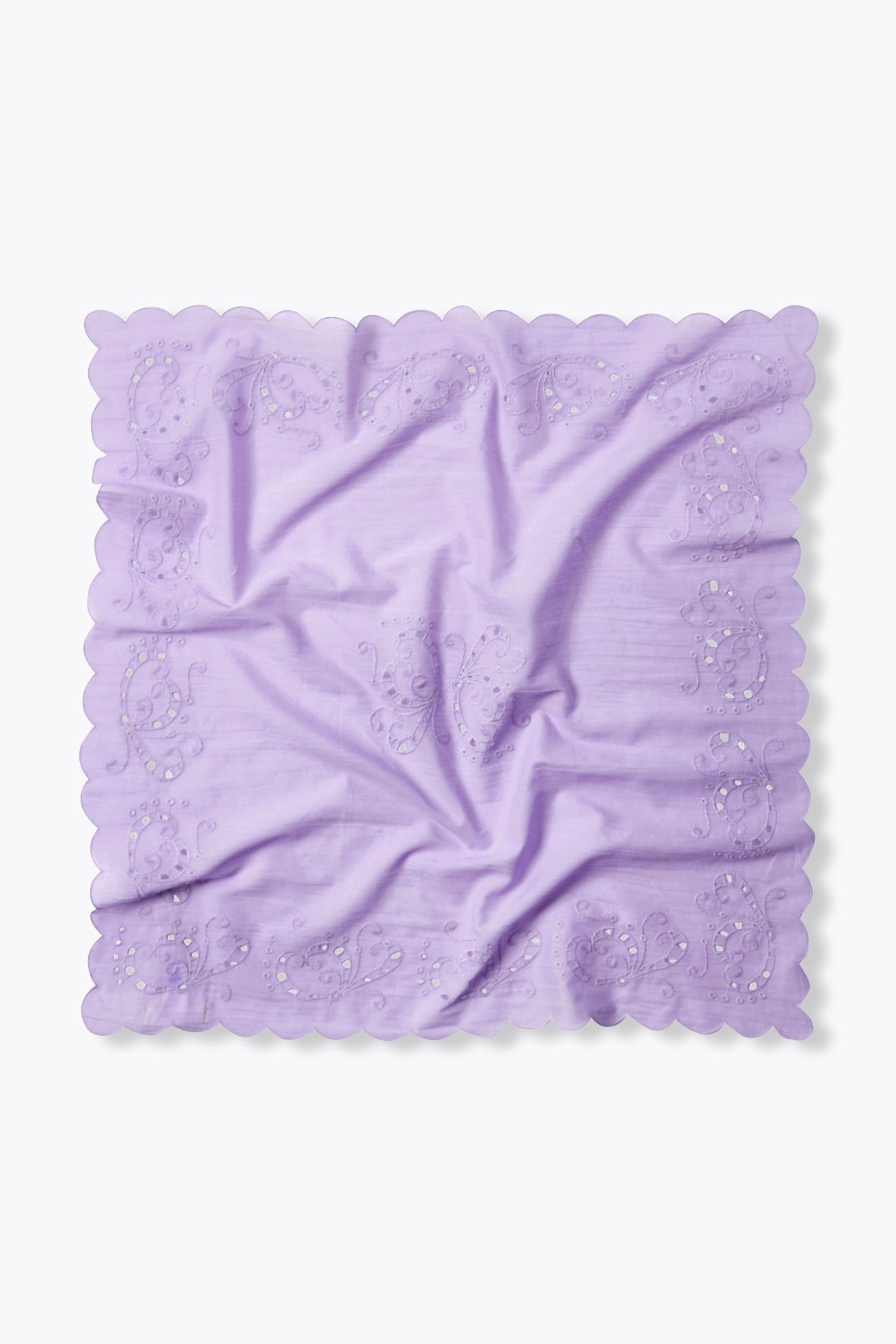 Pañuelo con bordado inglés