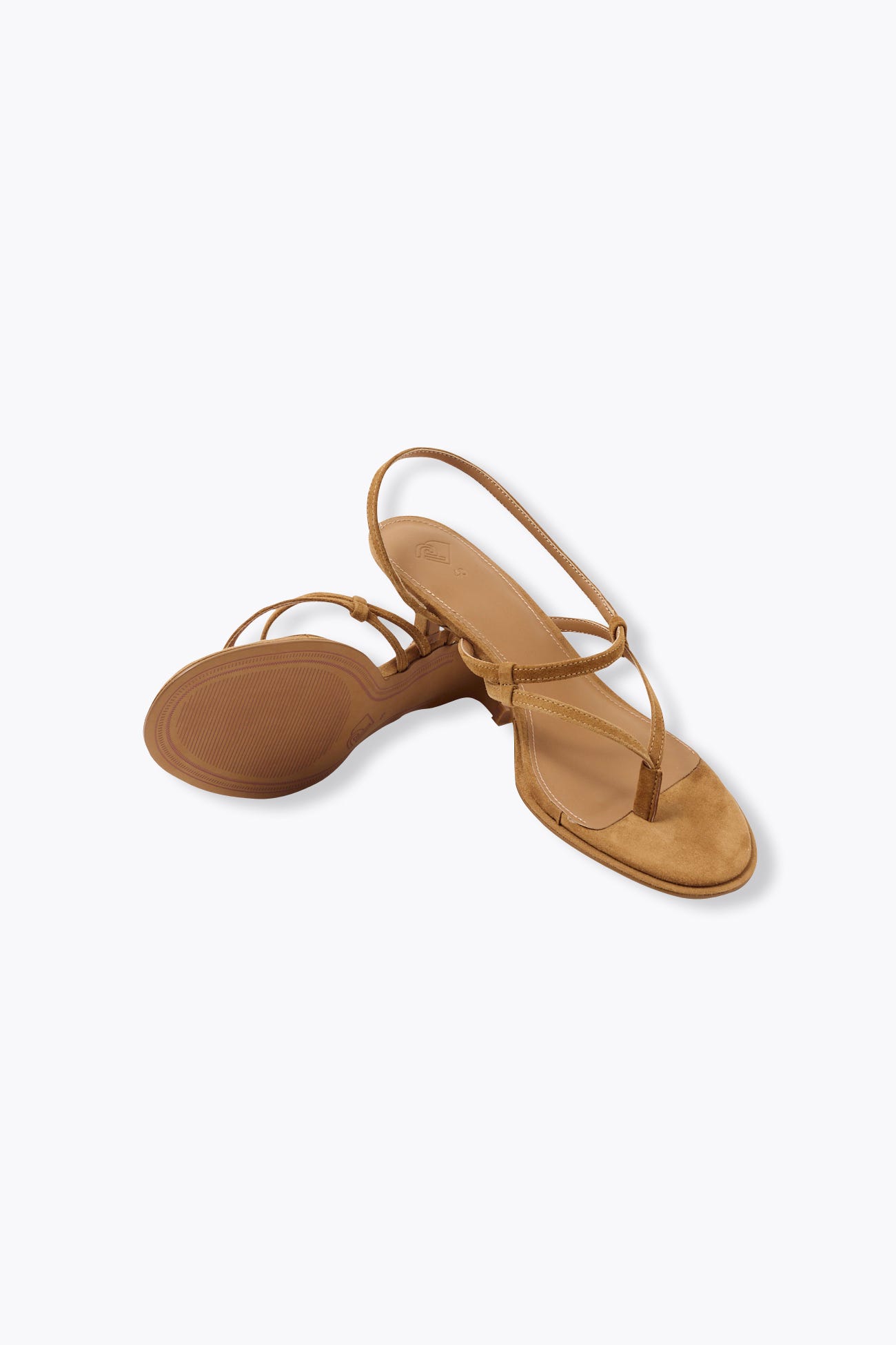 Sandales en cuir suédé Femme
