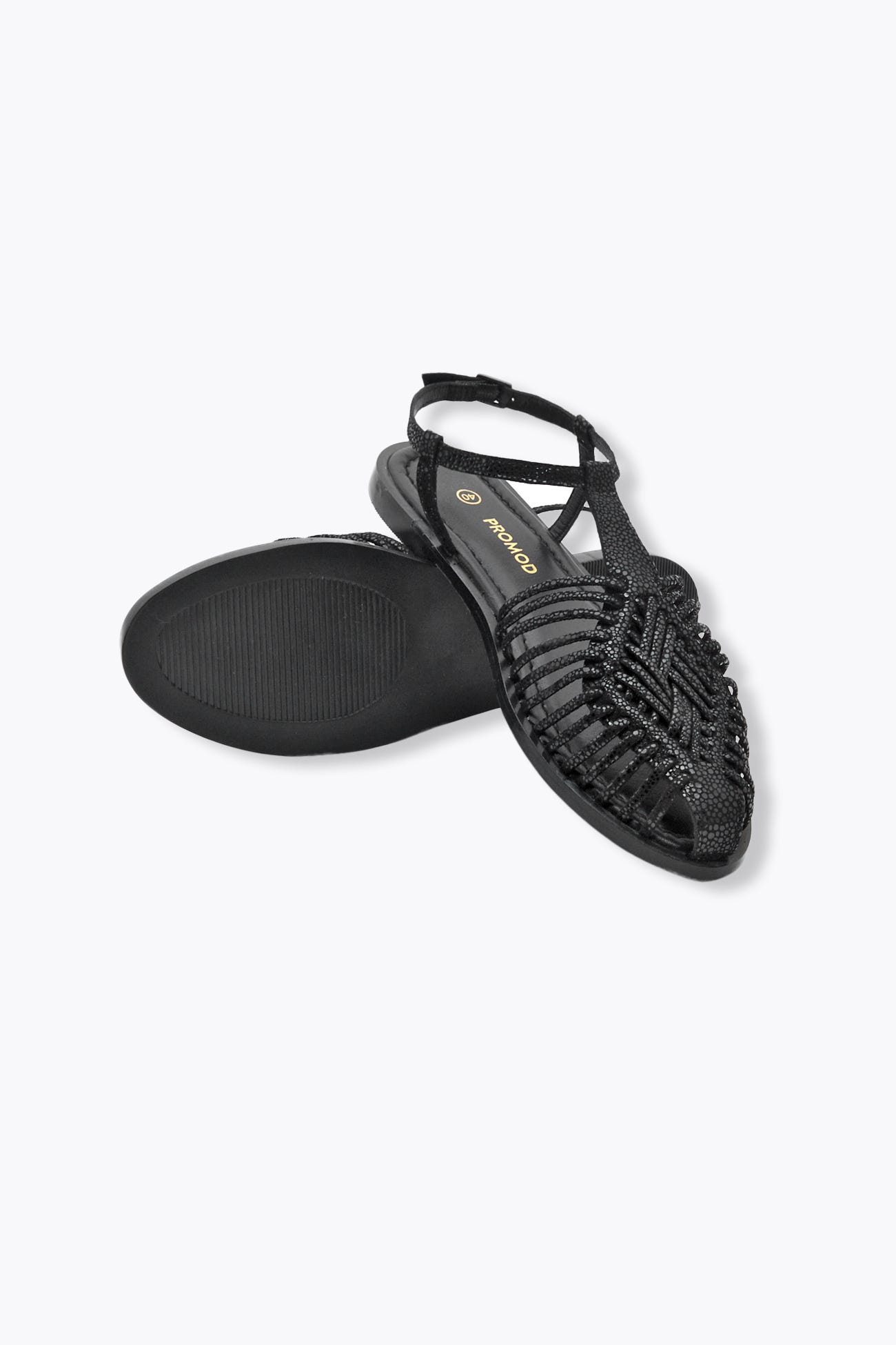 Sandalias planas piel