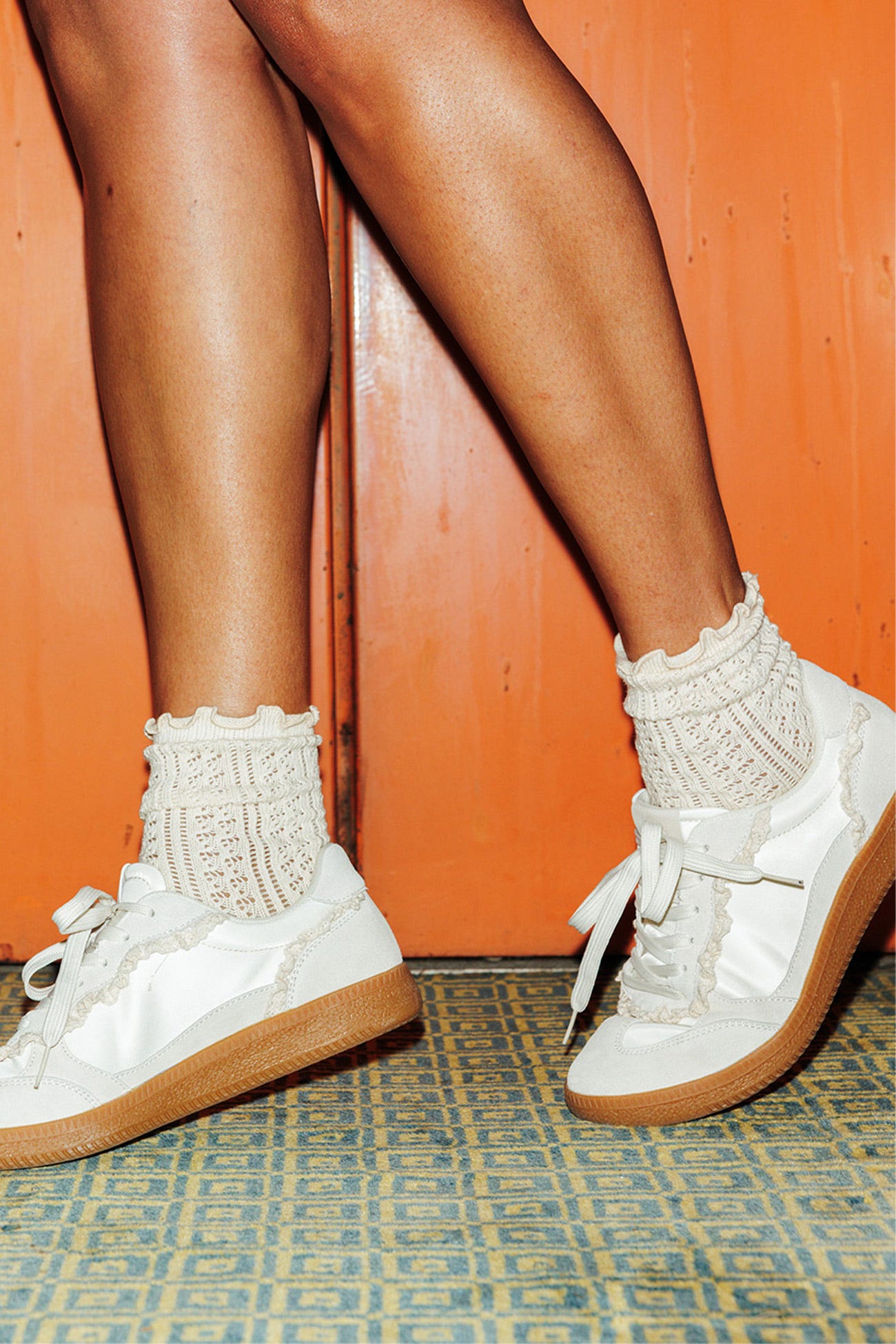 Chaussettes effet pointelle