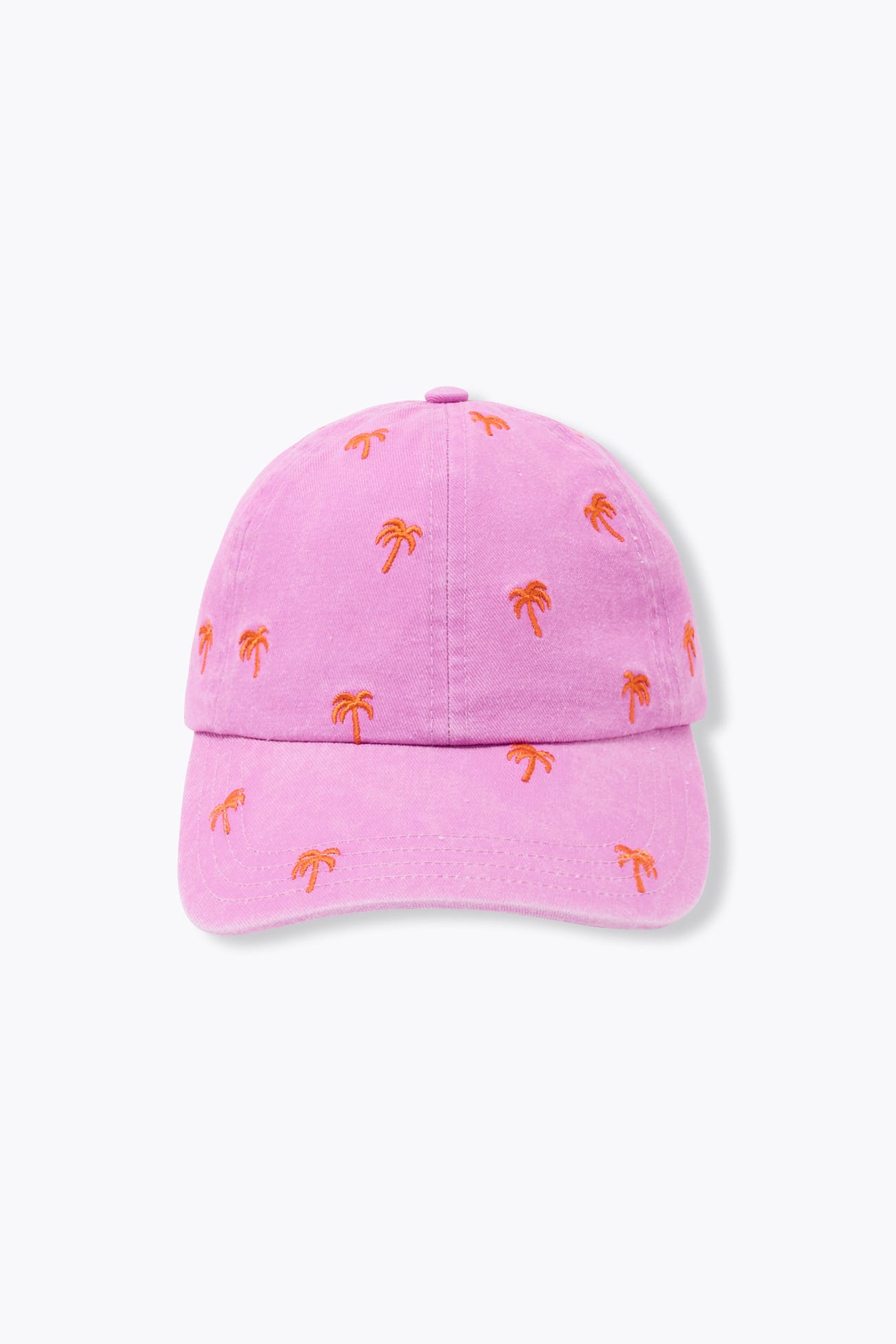 Gorra con palmeras bordadas