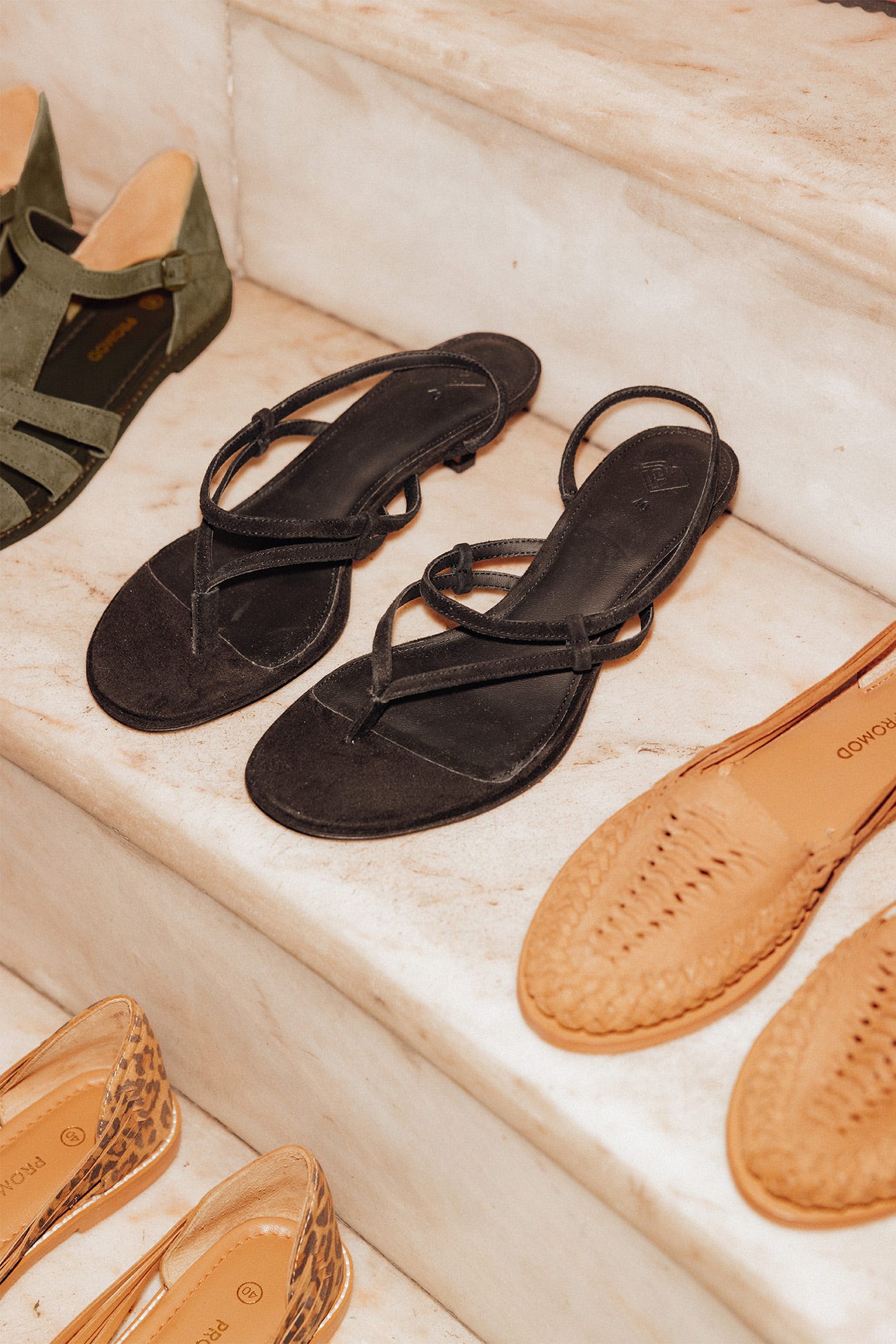 Sandalias piel de ante