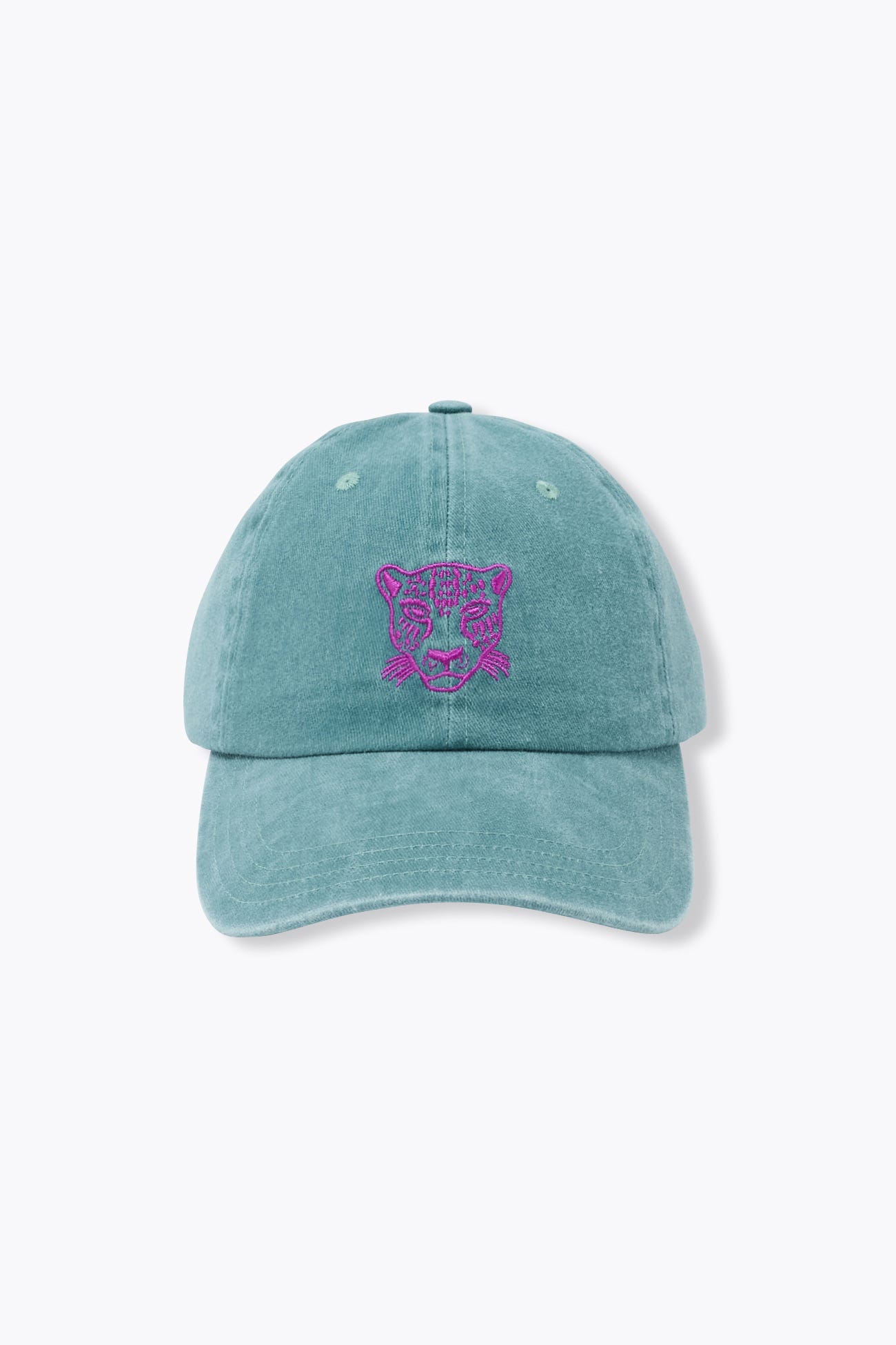 Casquette brodée léopard