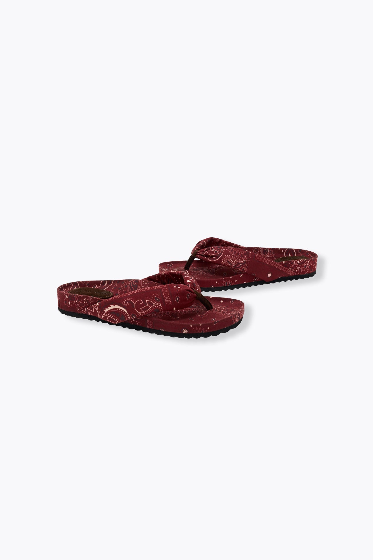 Bandana canvas flip flops