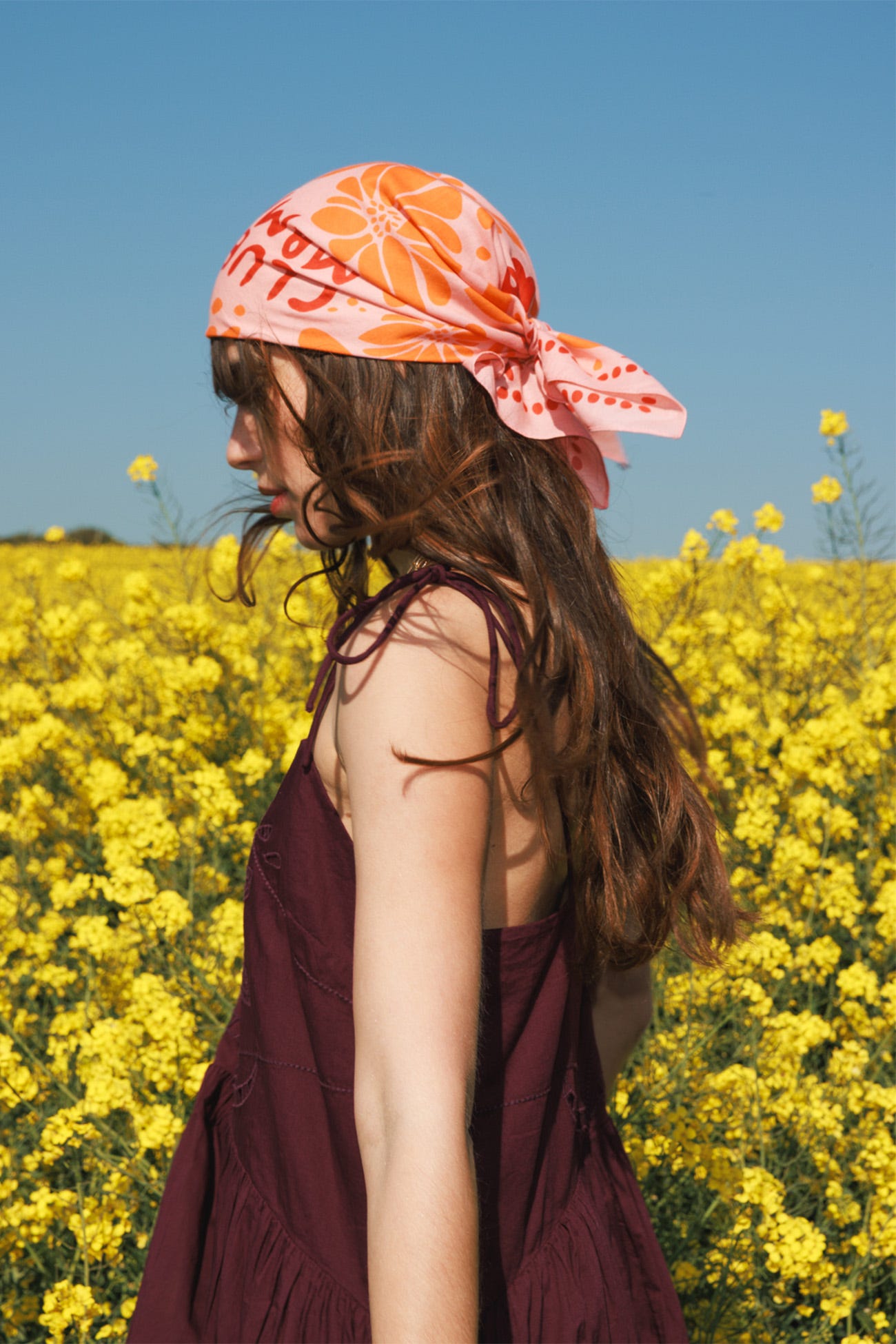 Foulard carré imprimé Femme