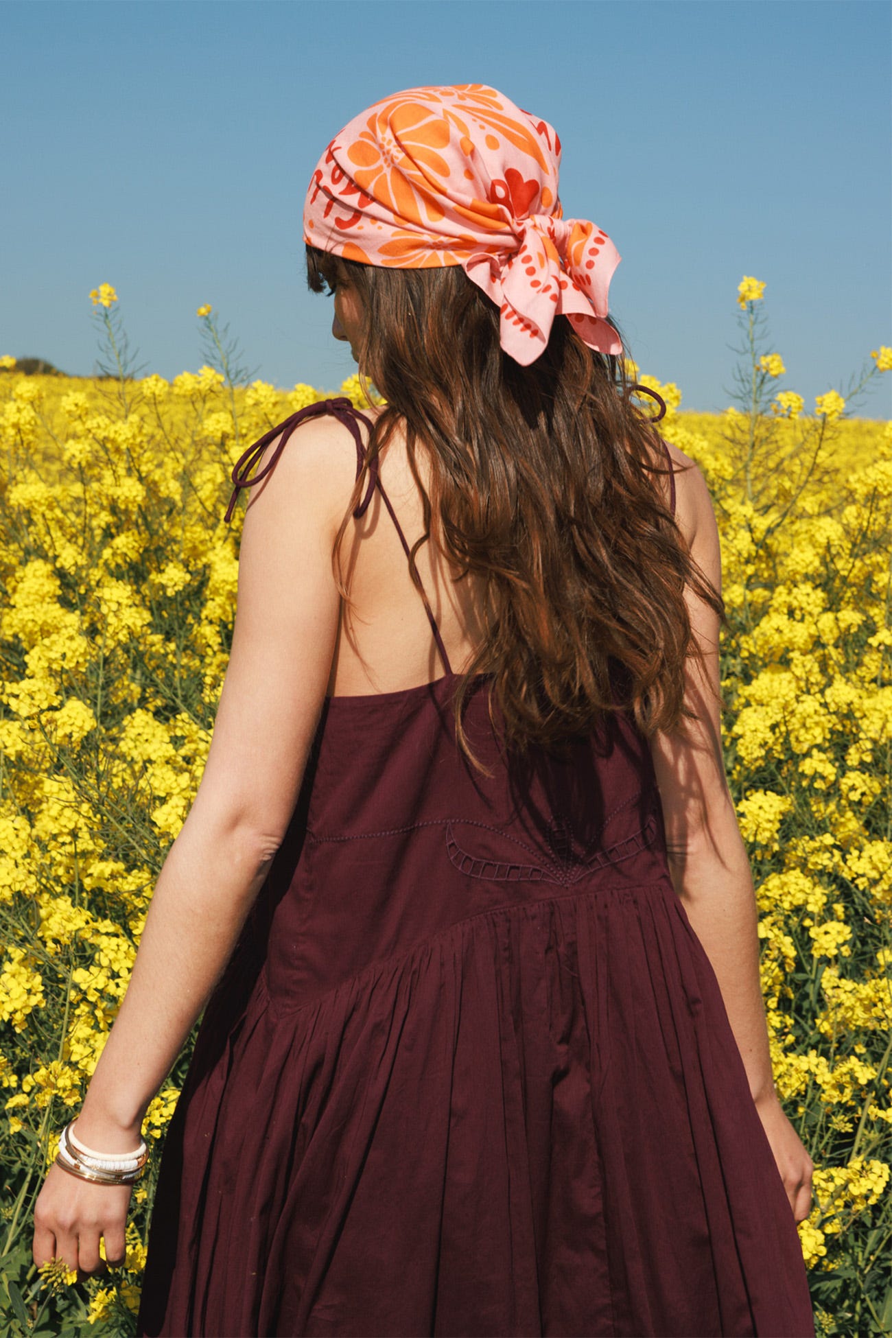 Foulard carré imprimé Femme