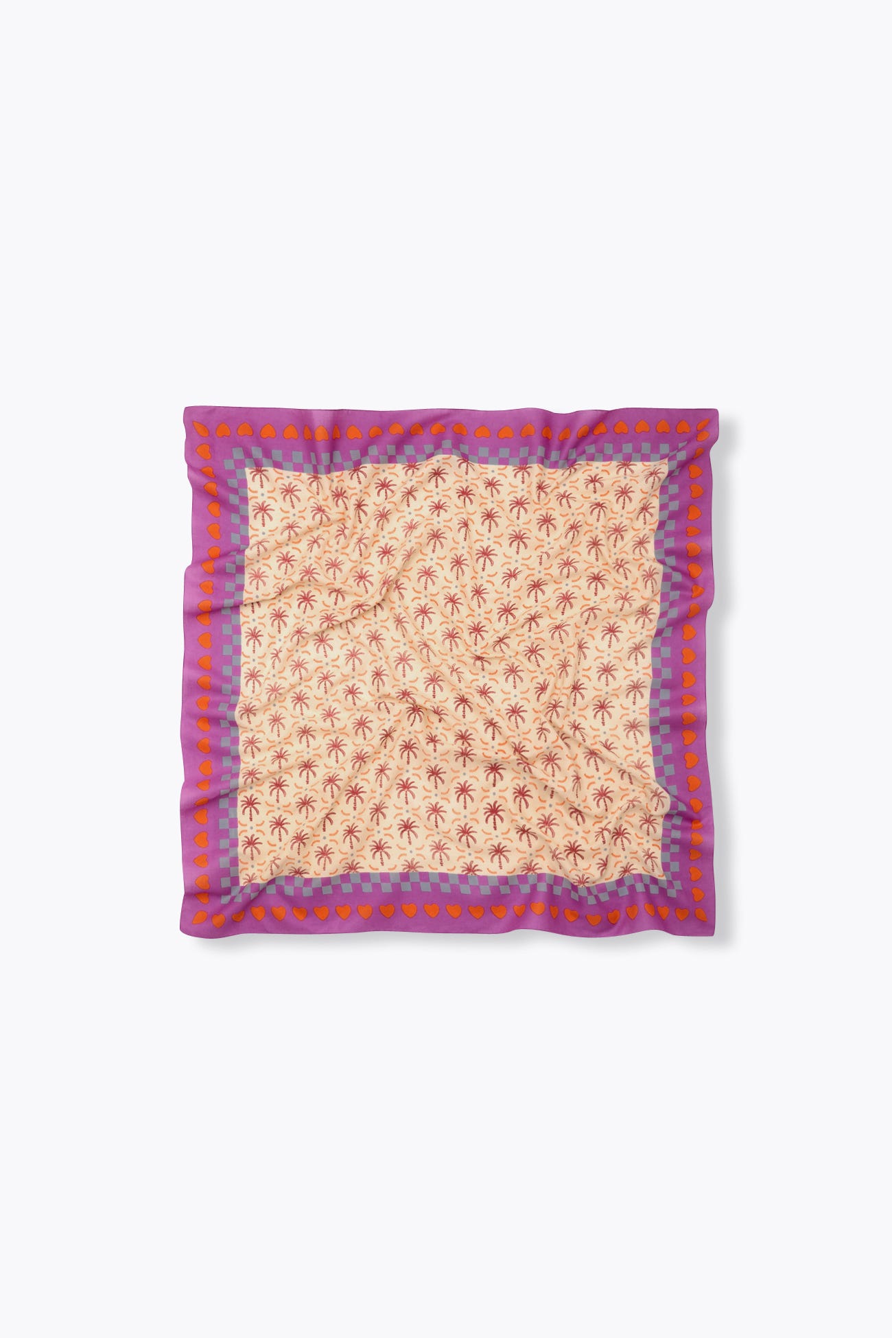 Pañuelo estampado palmeras