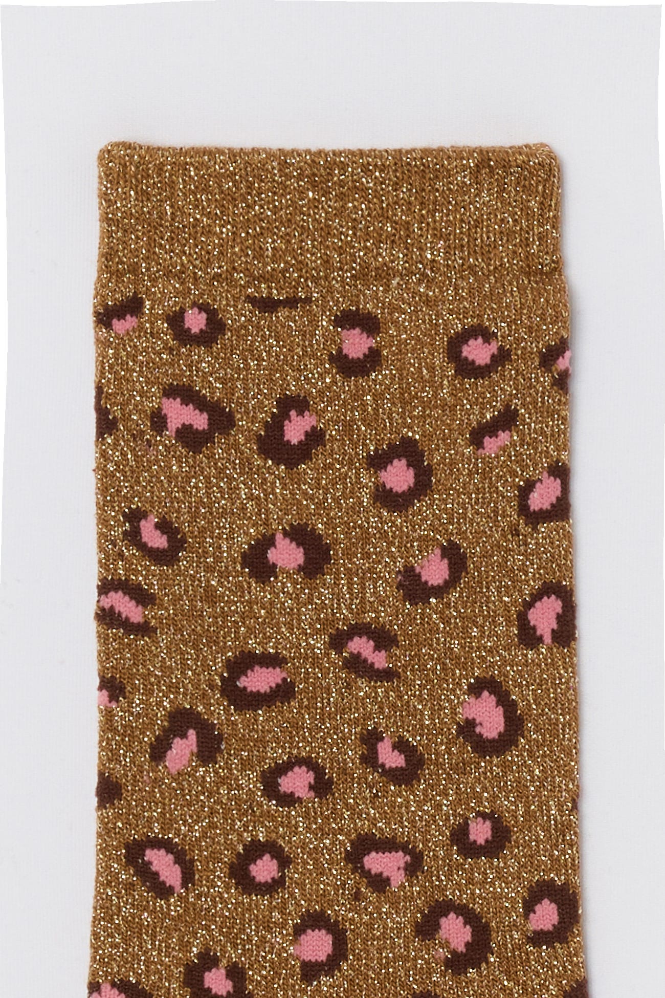 Chausettes pailletées léopard