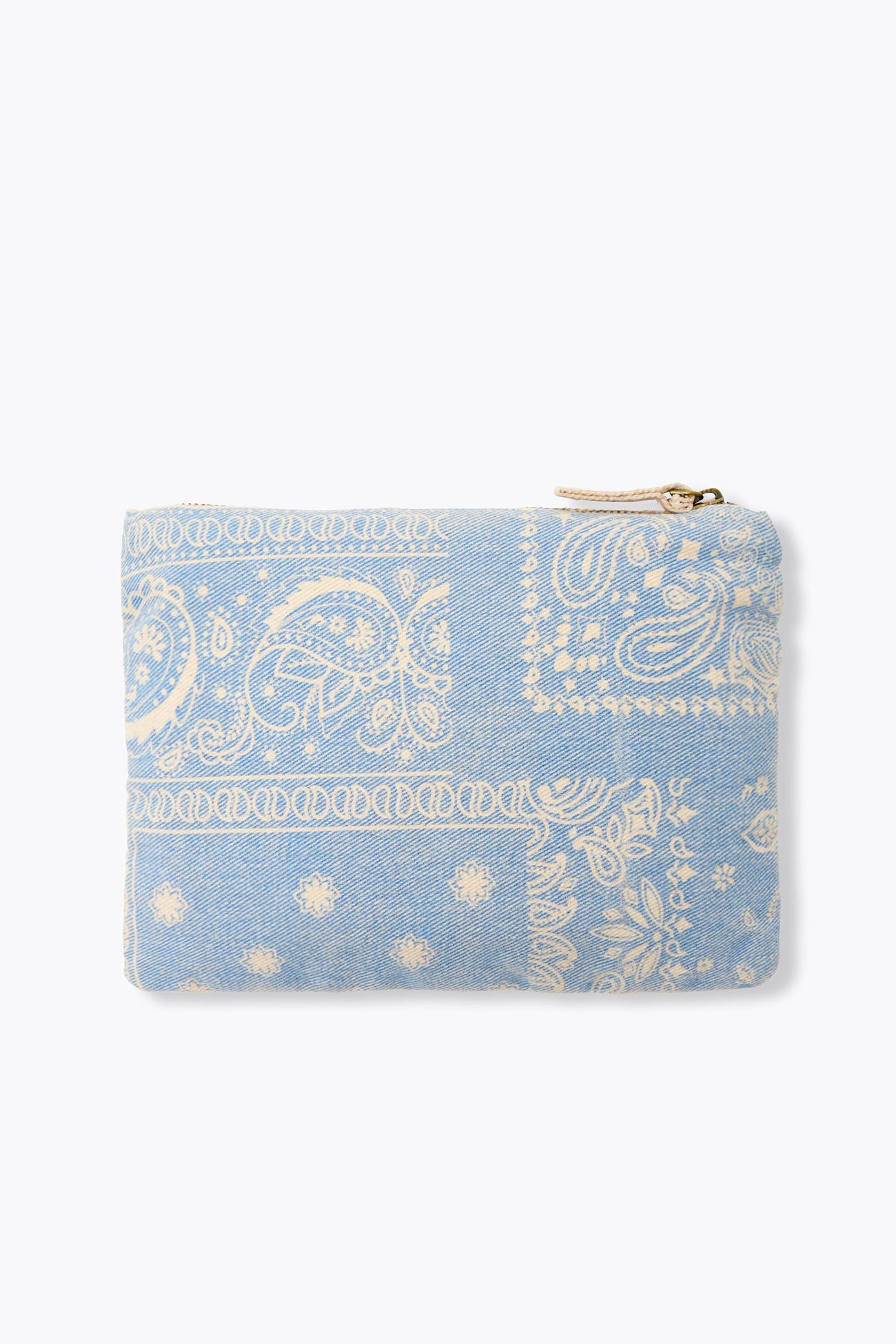 Pochette zippée motif bandana