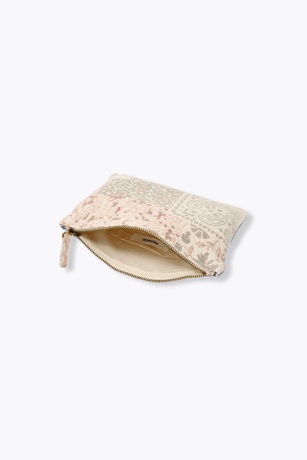 Pochette zippée motif bandana
