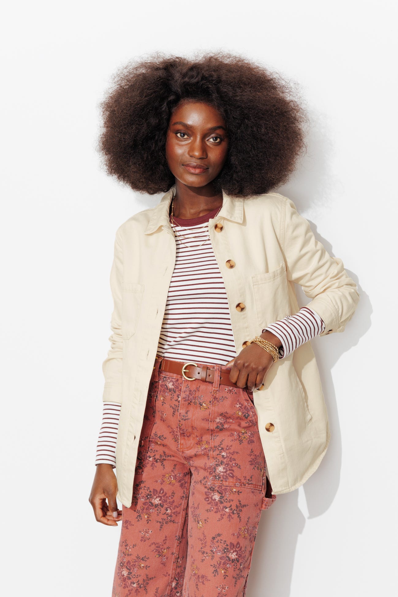 ALMA veste surchemise en toile