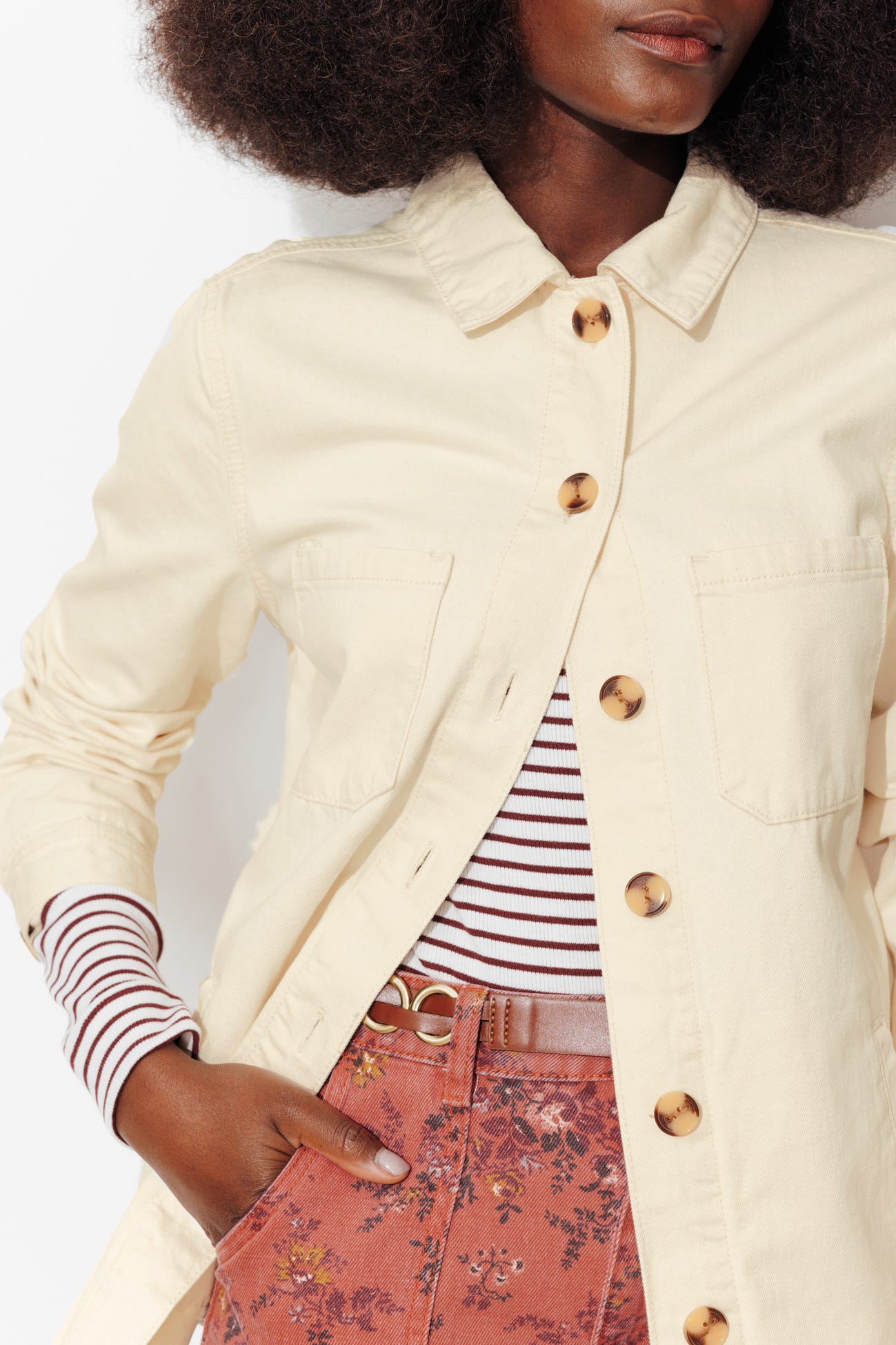 ALMA veste surchemise en toile