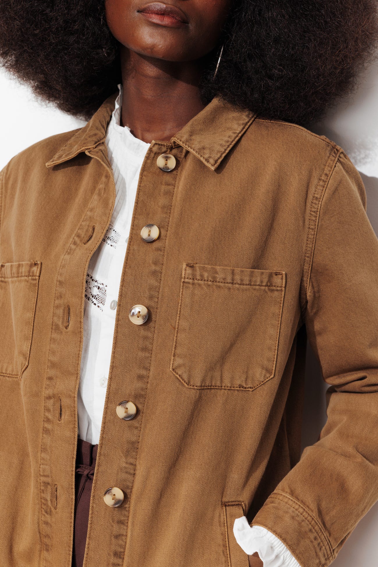 ALMA veste surchemise en toile