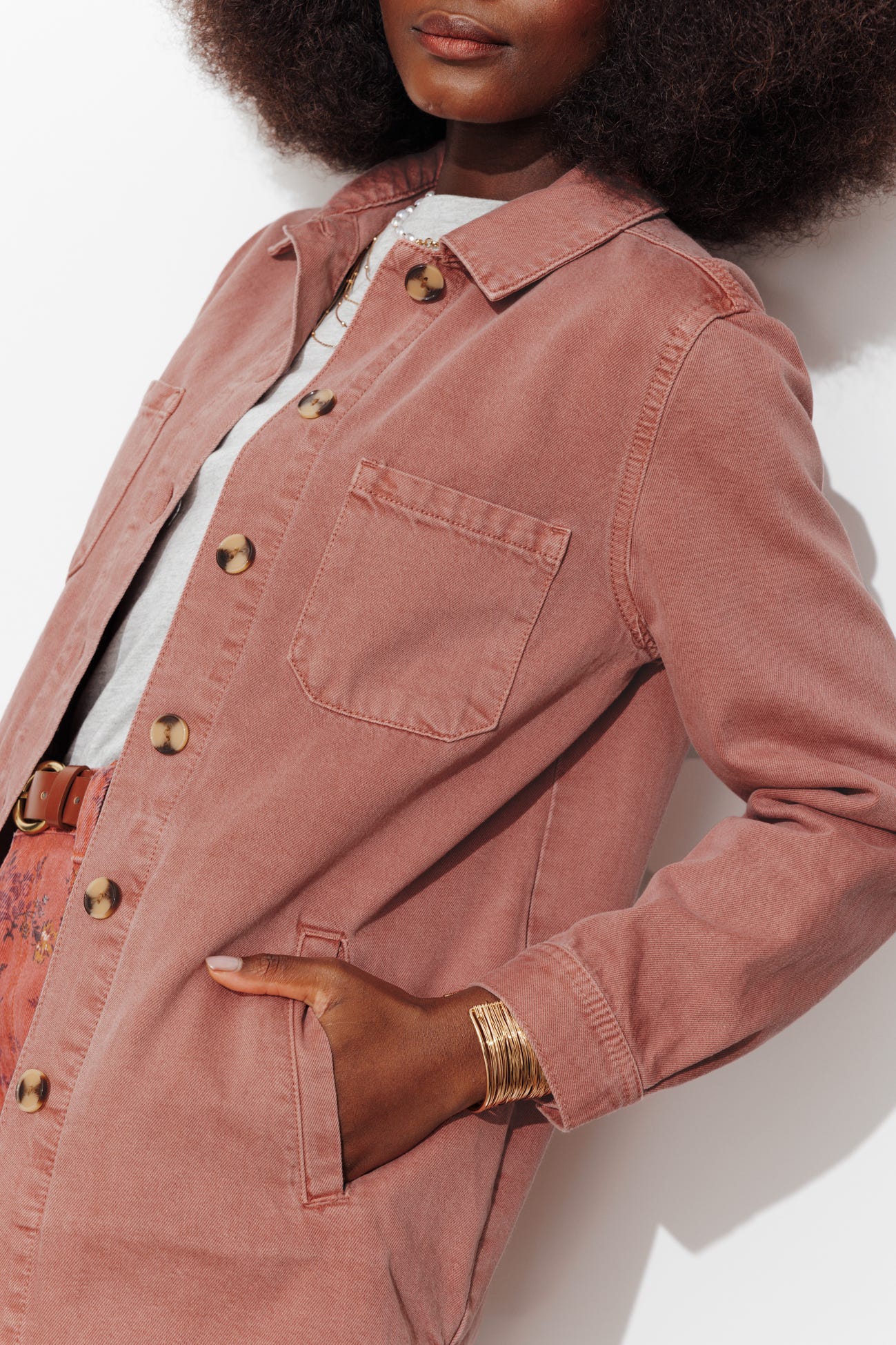 ALMA veste surchemise en toile