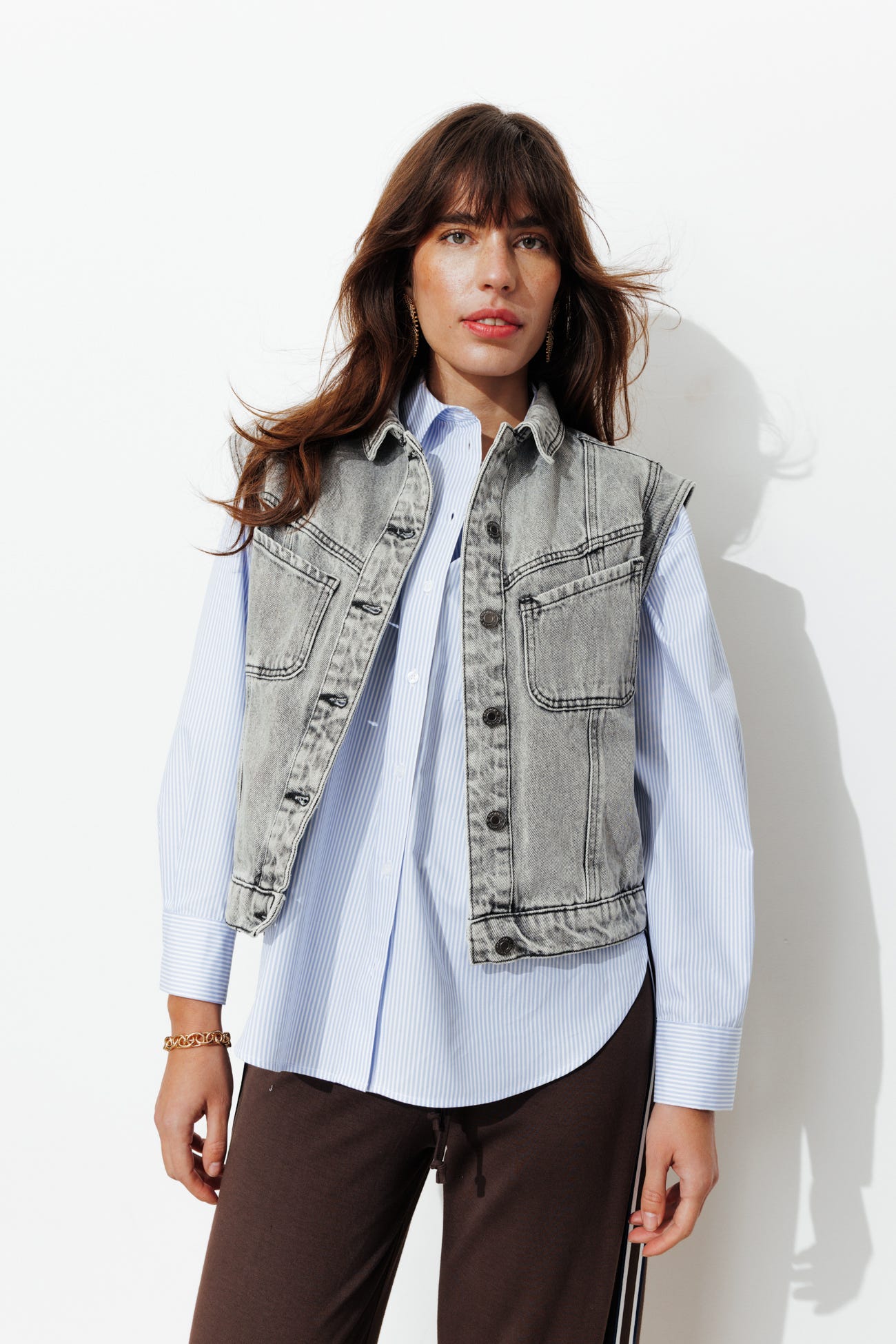 Veste en jean sans manches