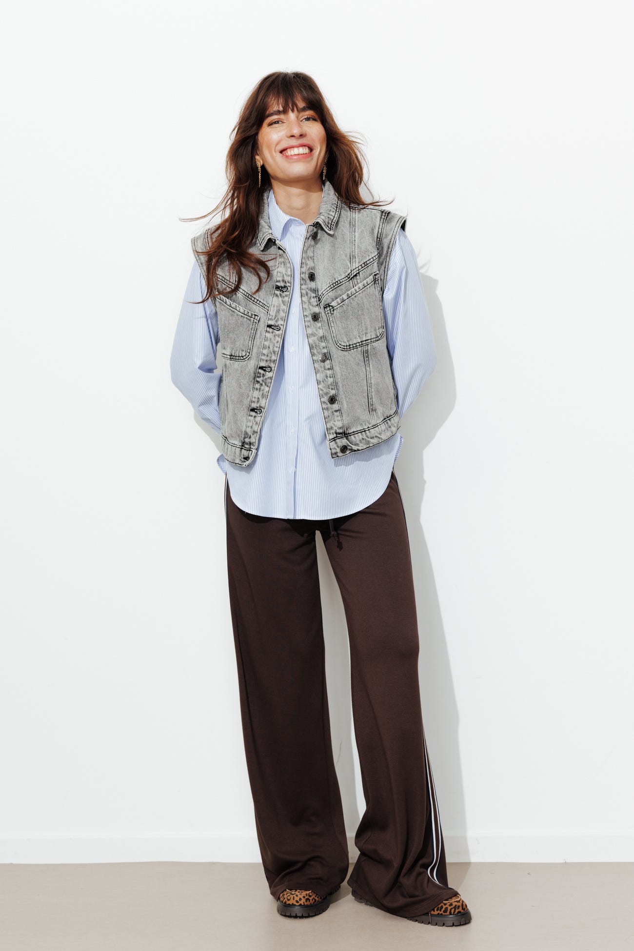 Veste en jean sans manches