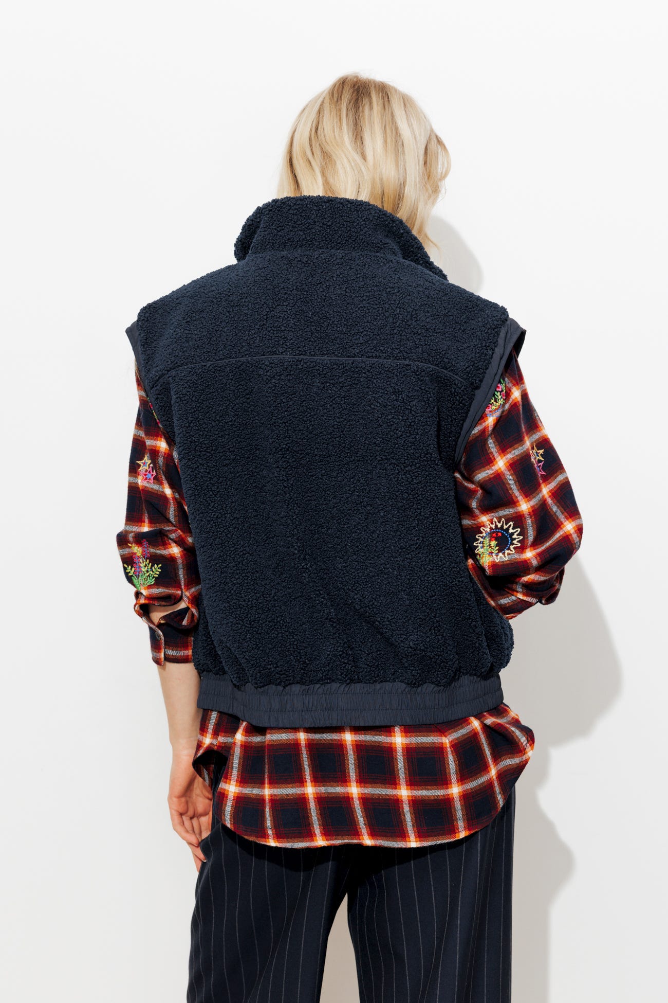 Blouson moumoute sans manches