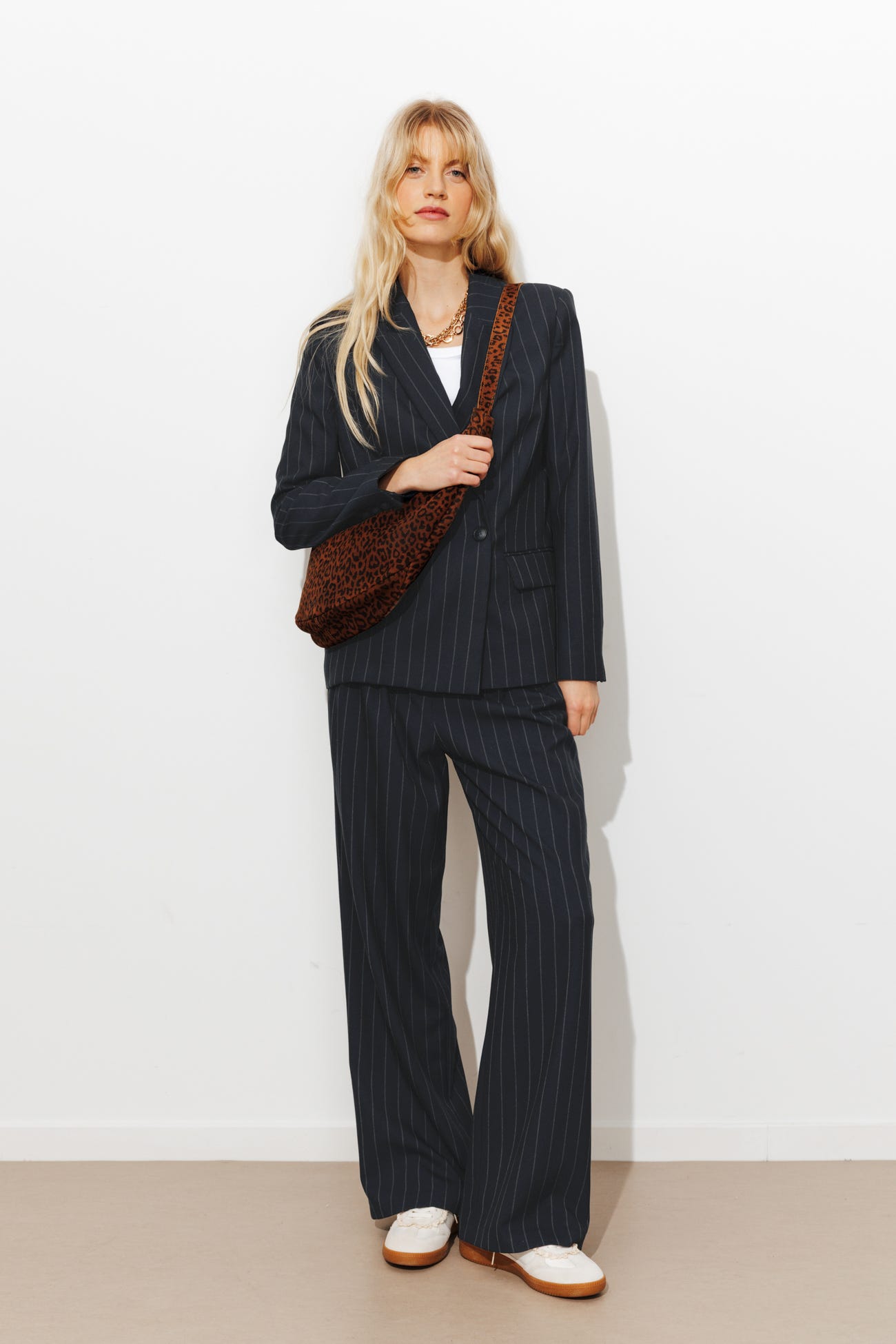 Chaqueta blazer de rayas