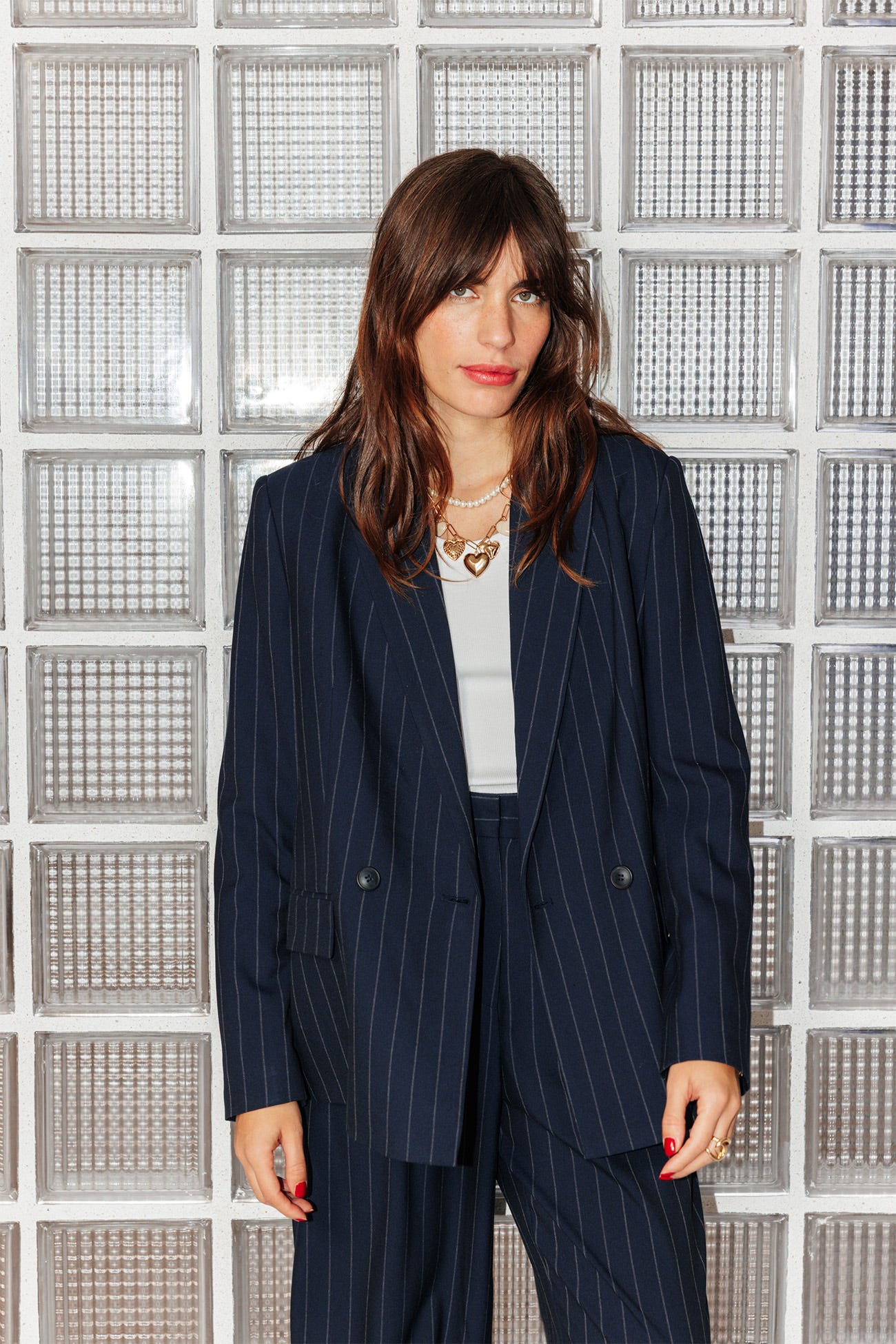 Veste de tailleur rayée Femme