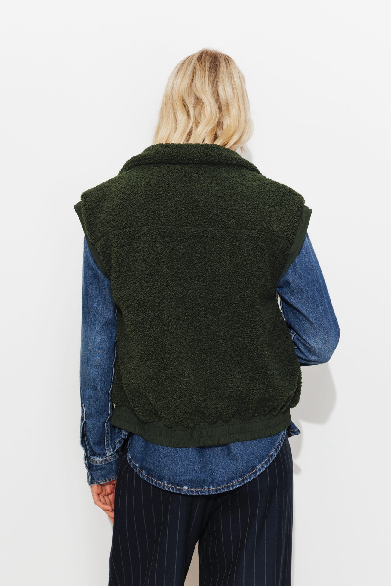 Blouson moumoute sans manches