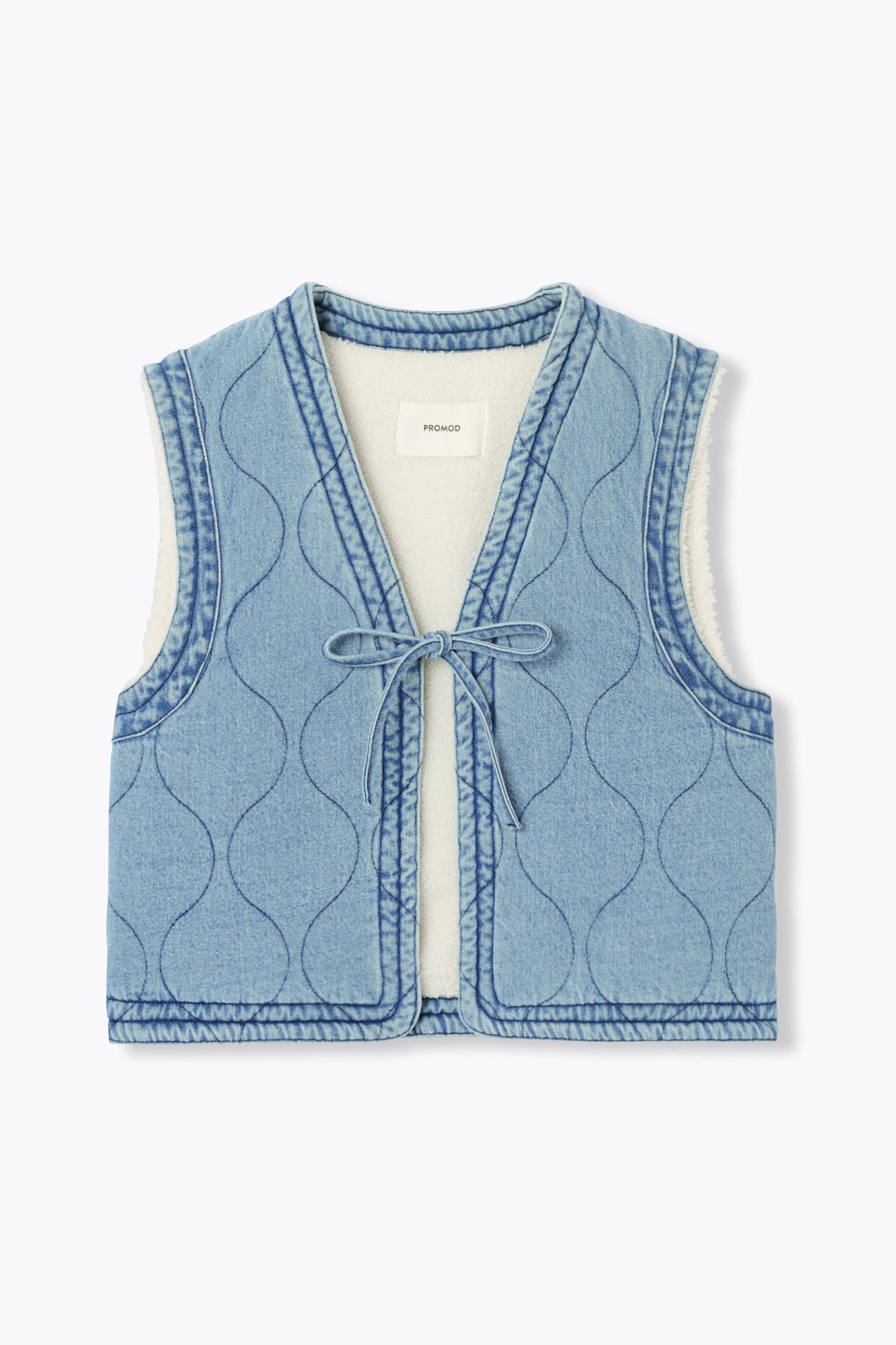 Jeansbolero mit Teddyfleece