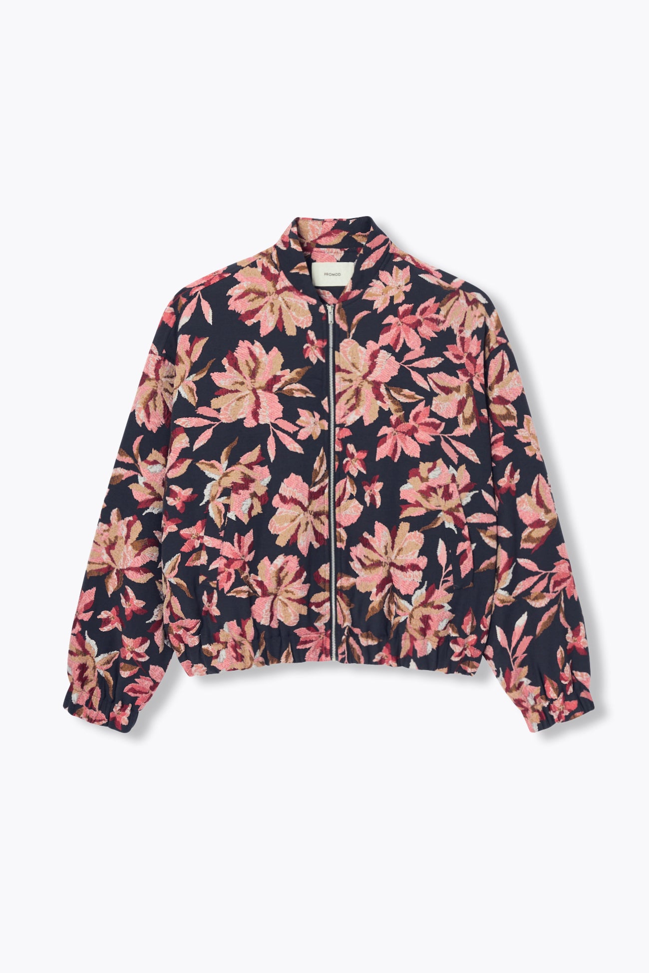 Floral jacquard bomber jacket - Multicolour print