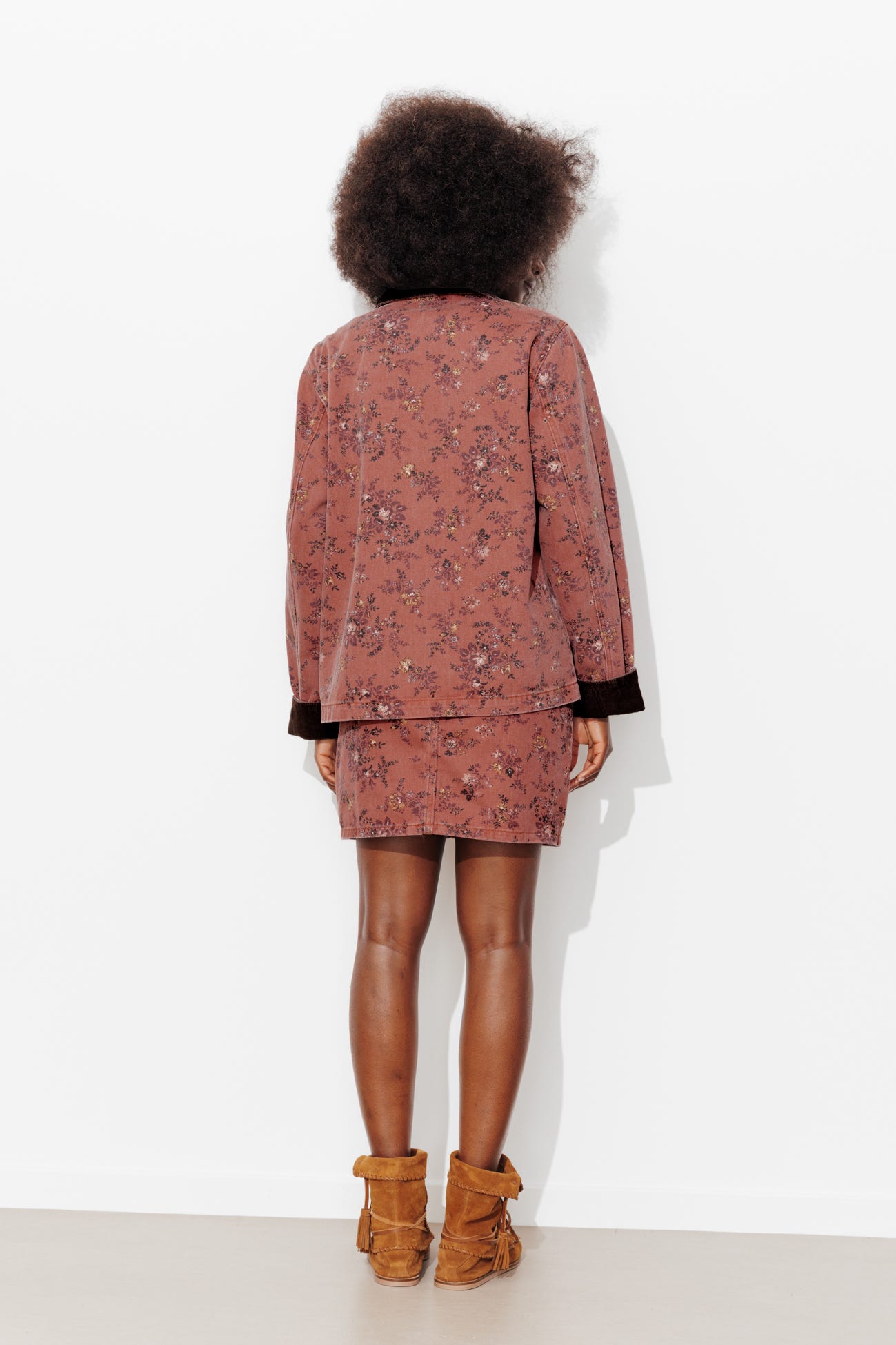 Veste fleurie imprimée