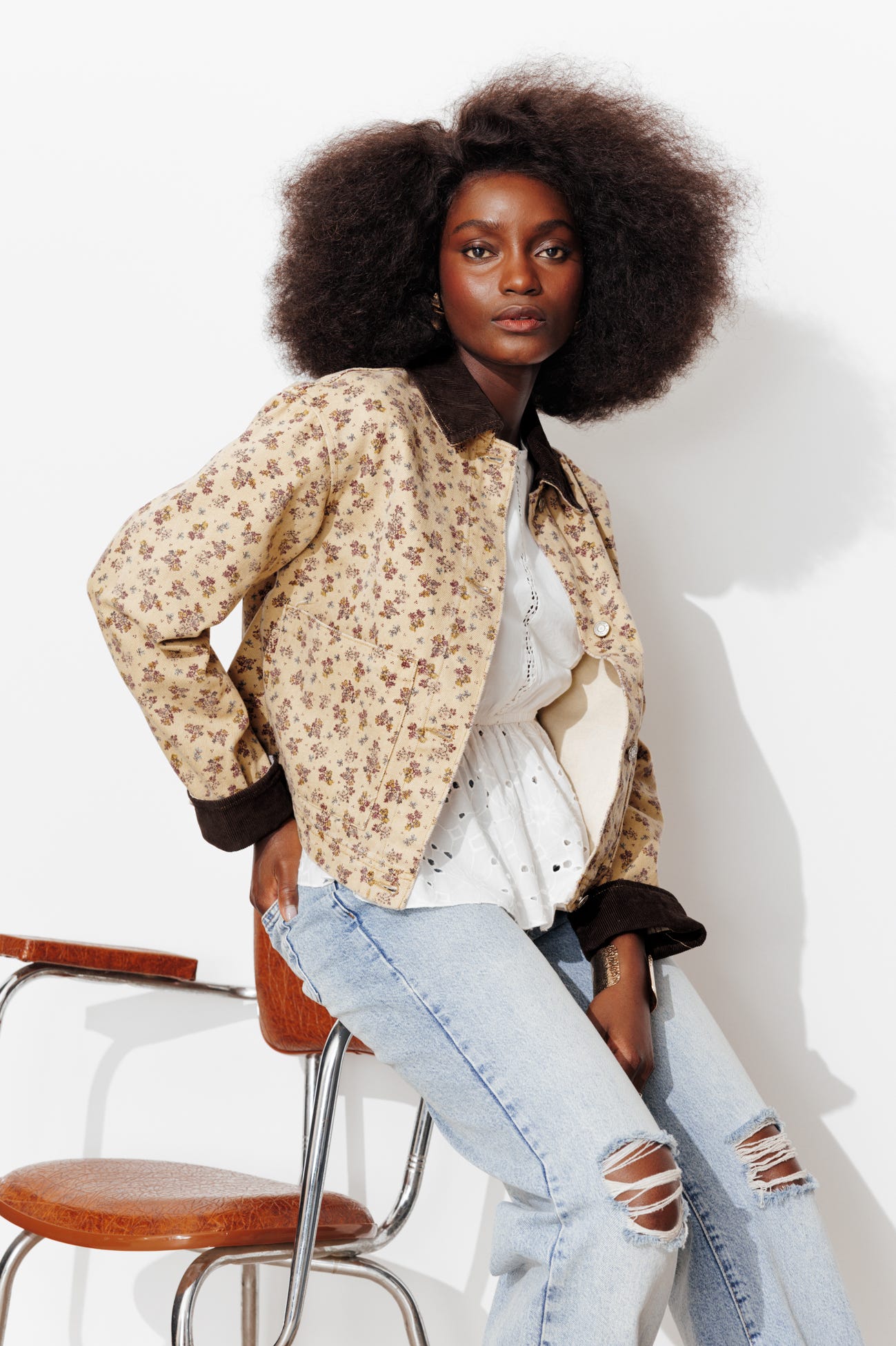 Chaqueta workwear flores