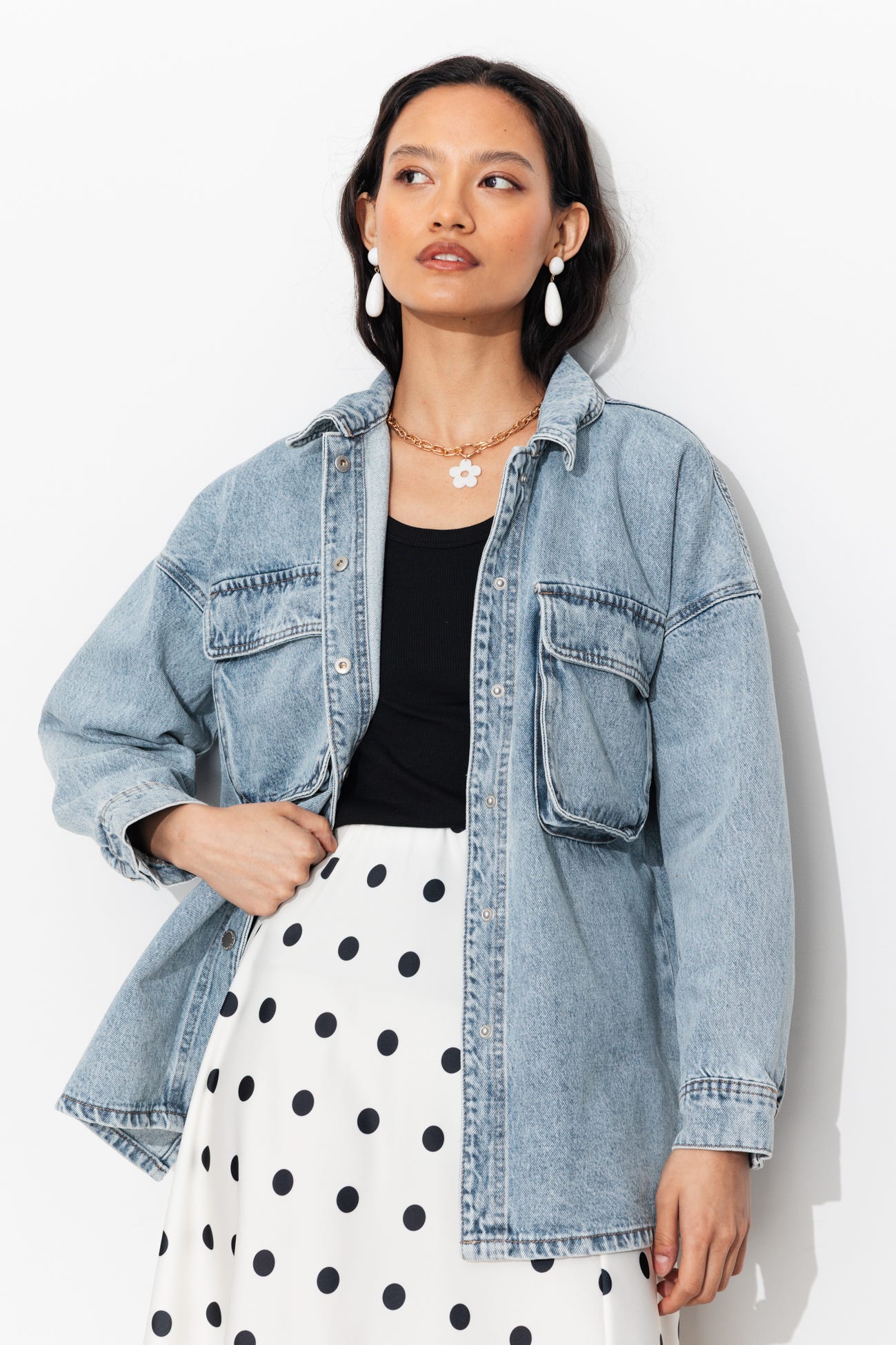 Denim overshirt