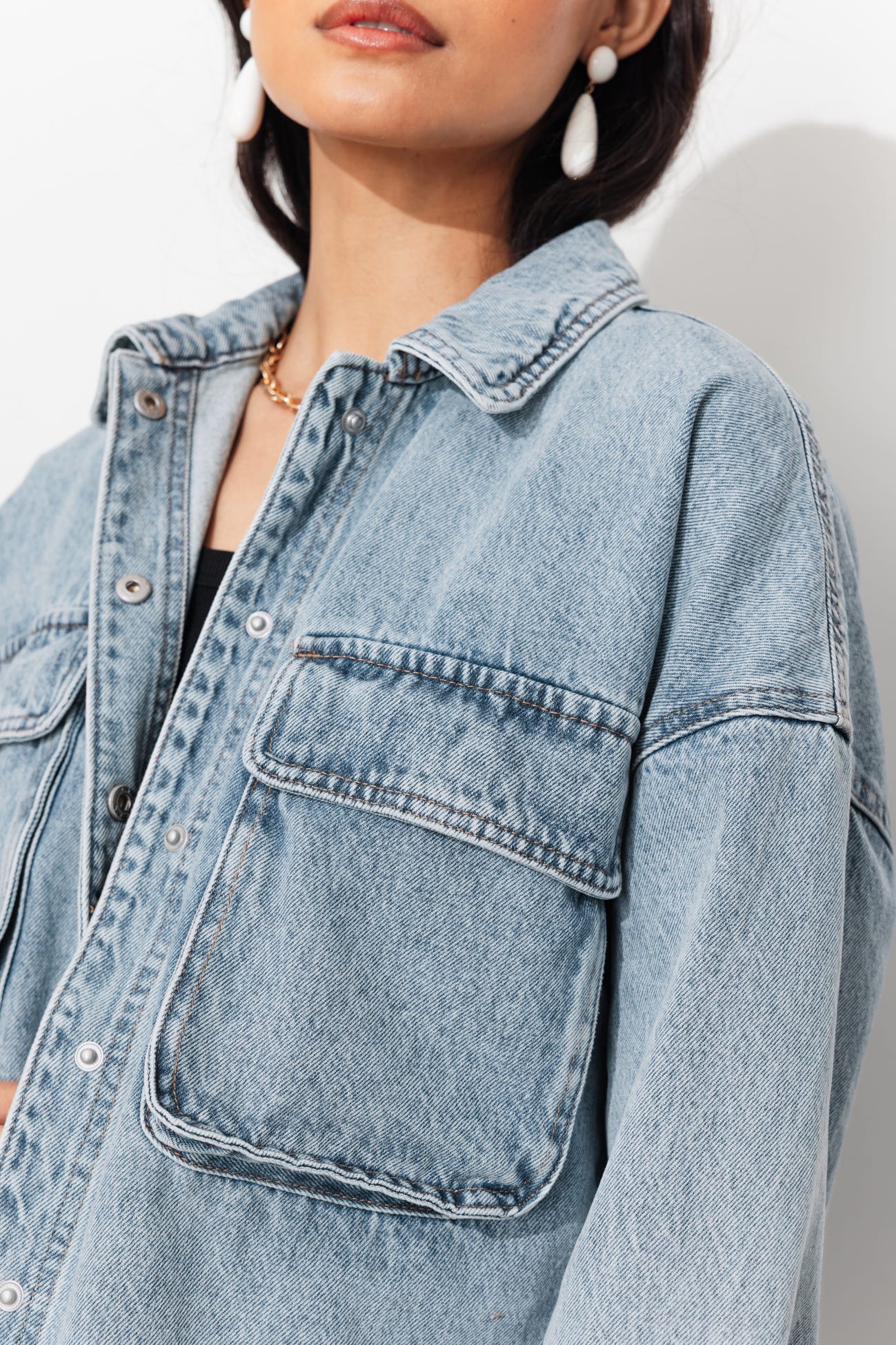 Denim overshirt