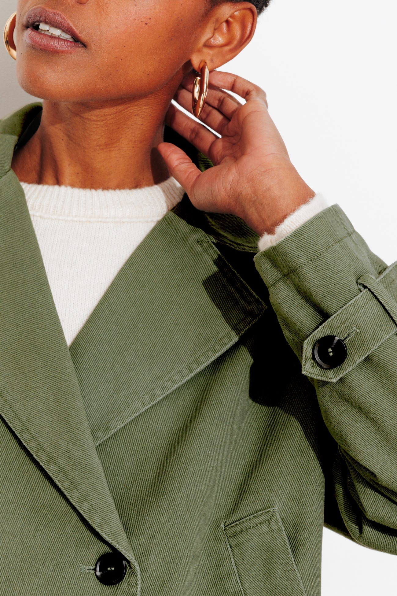 Veste courte en toile Femme