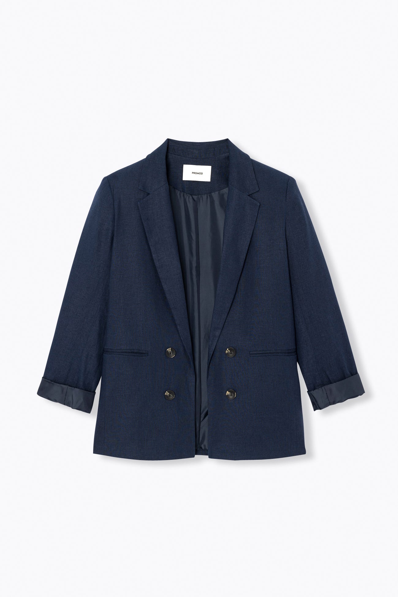 Linen blend tailored jacket