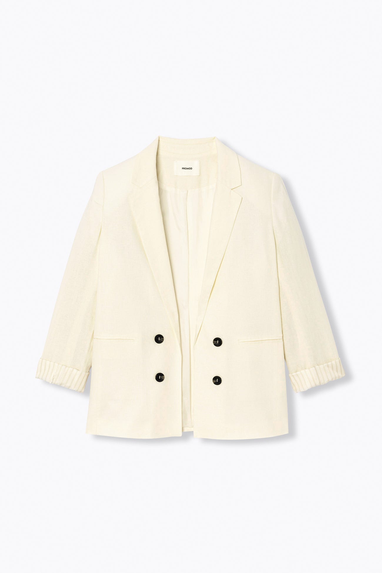 Linen blend tailored jacket