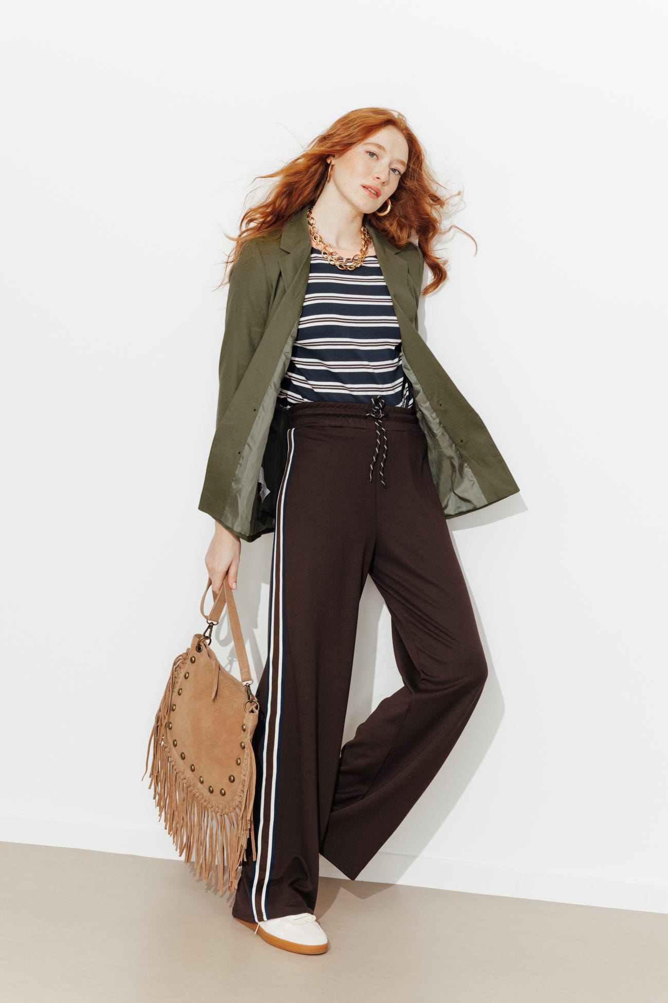 Linen blend tailored jacket