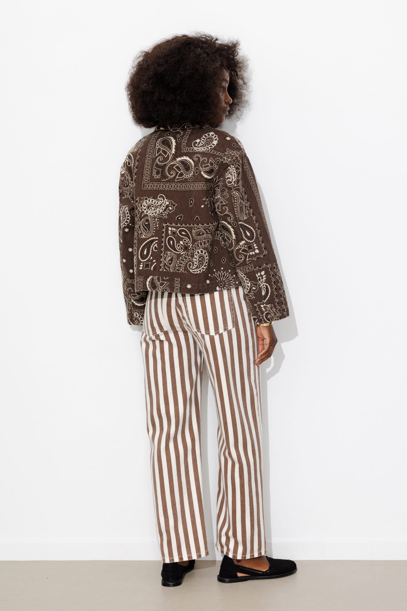 Veste en toile motif bandana