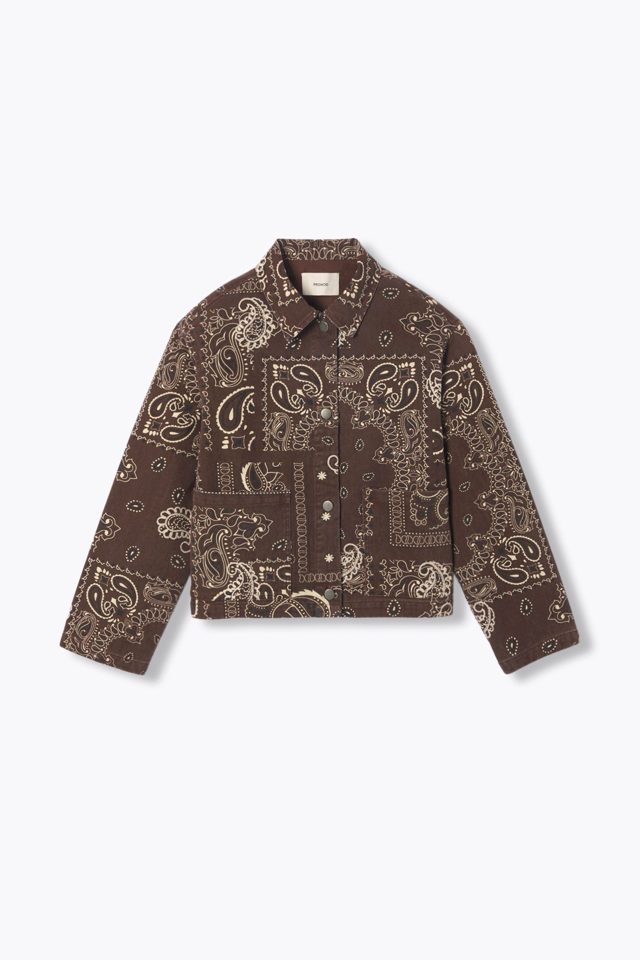 Bandana pattern canvas jacket