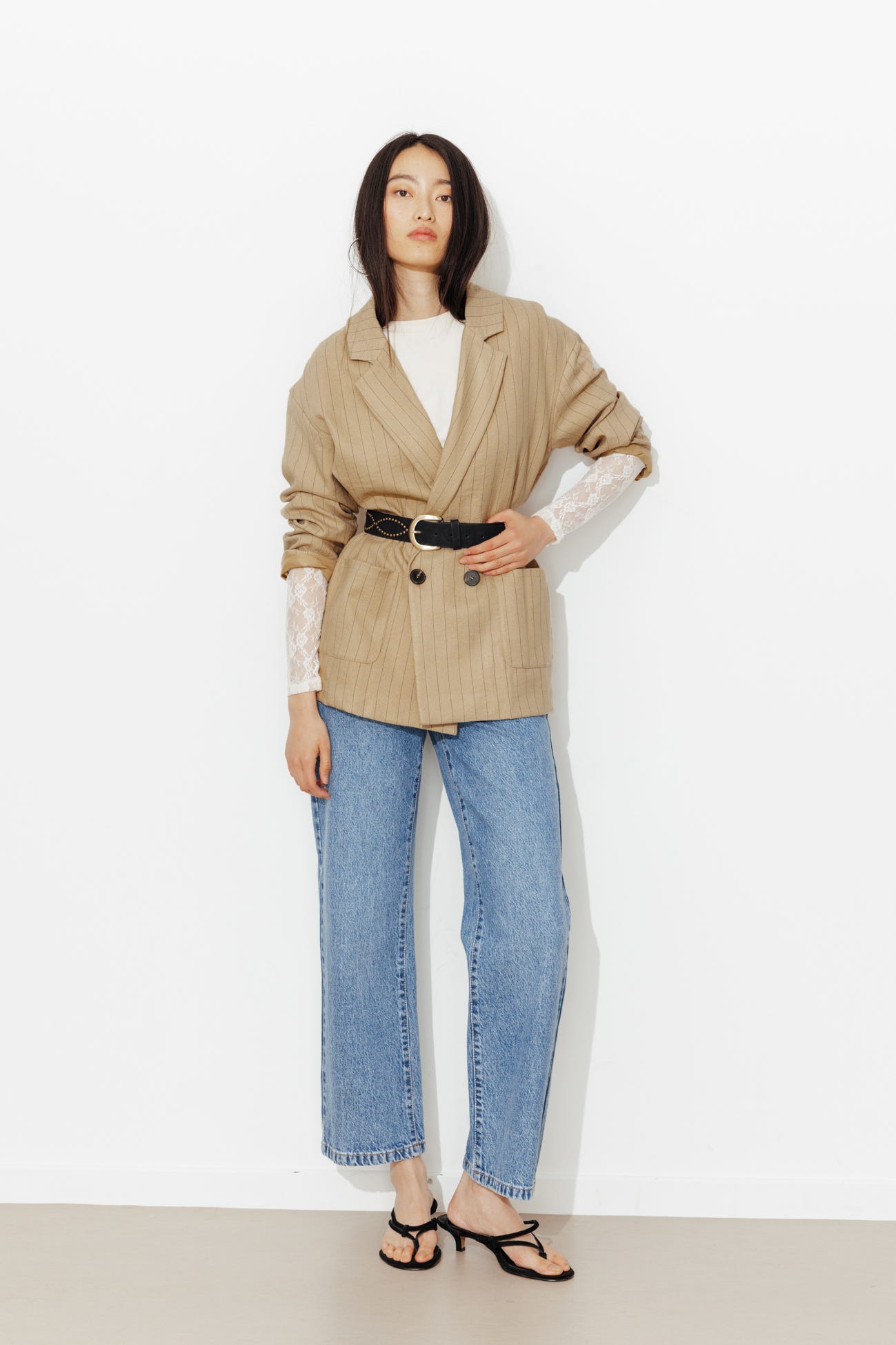 Veste de tailleur rayée Femme