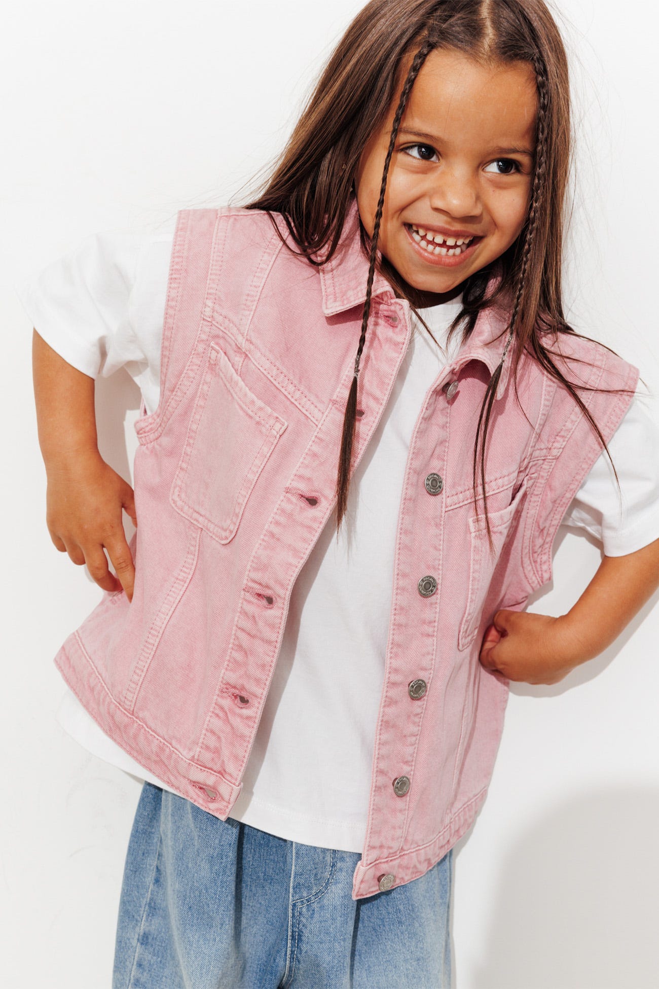 Veste jean color LEONIE enfant