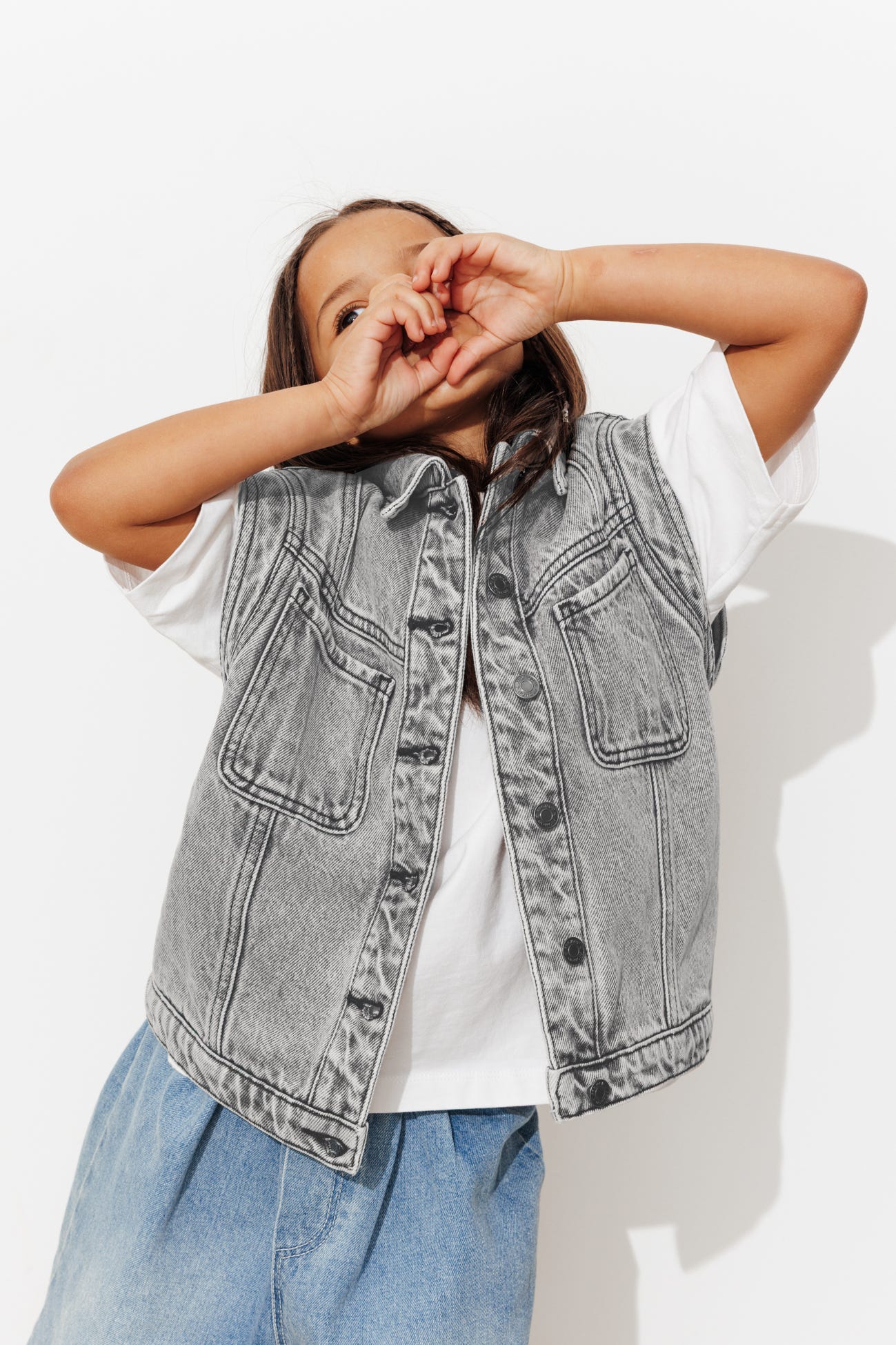 Giacca in denim LEONIE bambina