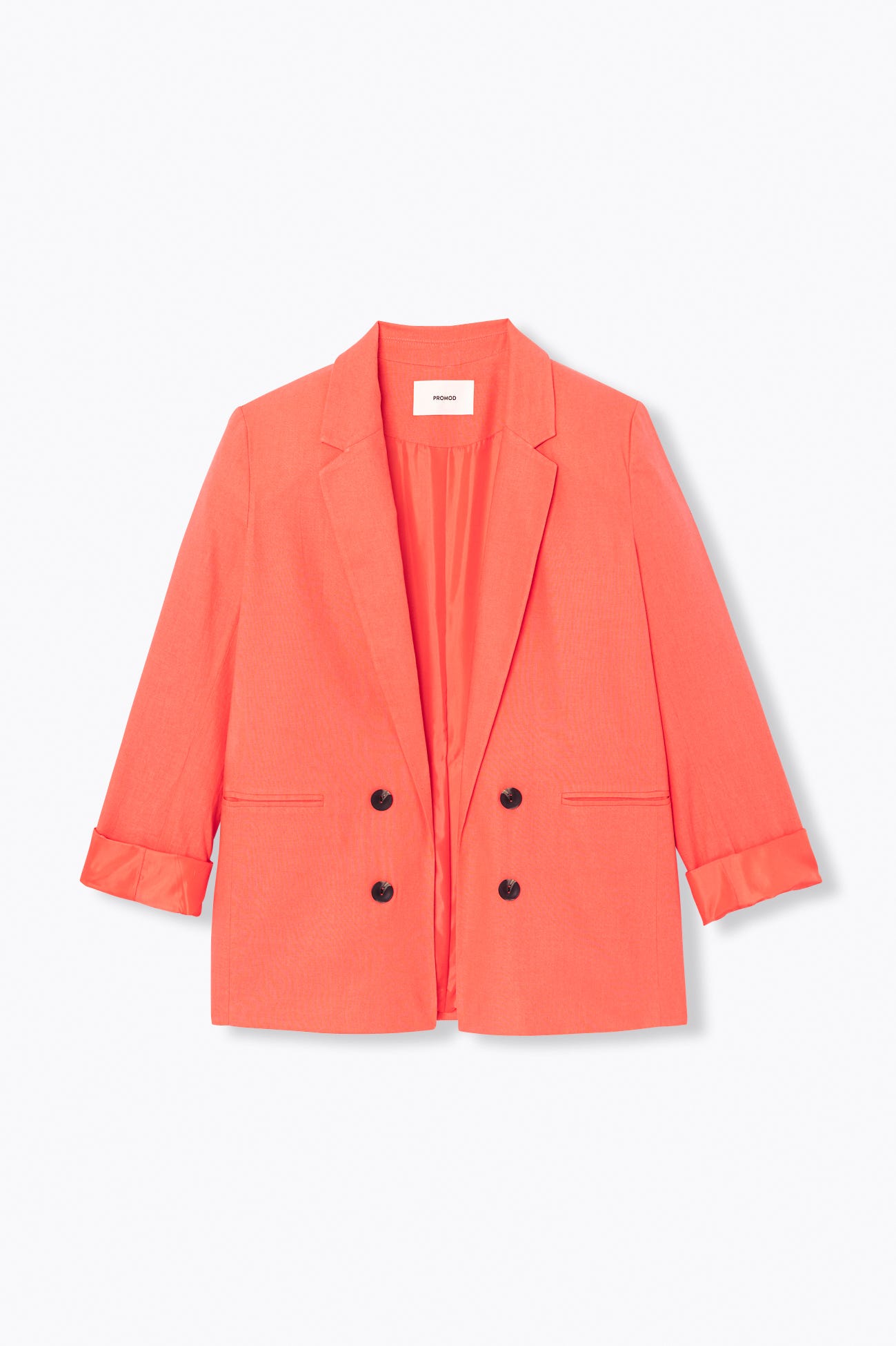 Linen blend tailored jacket