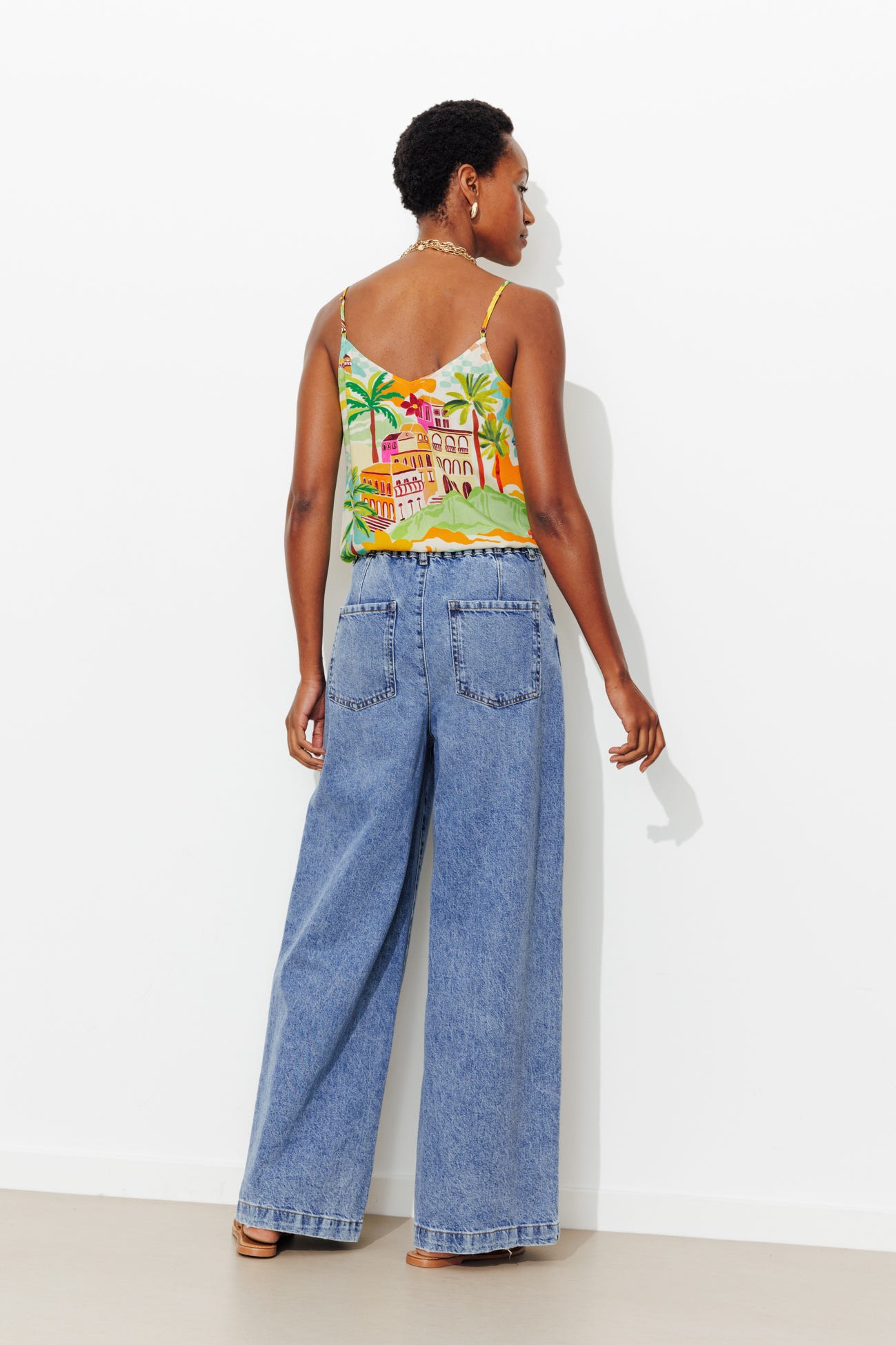 Top à fines bretelles Femme