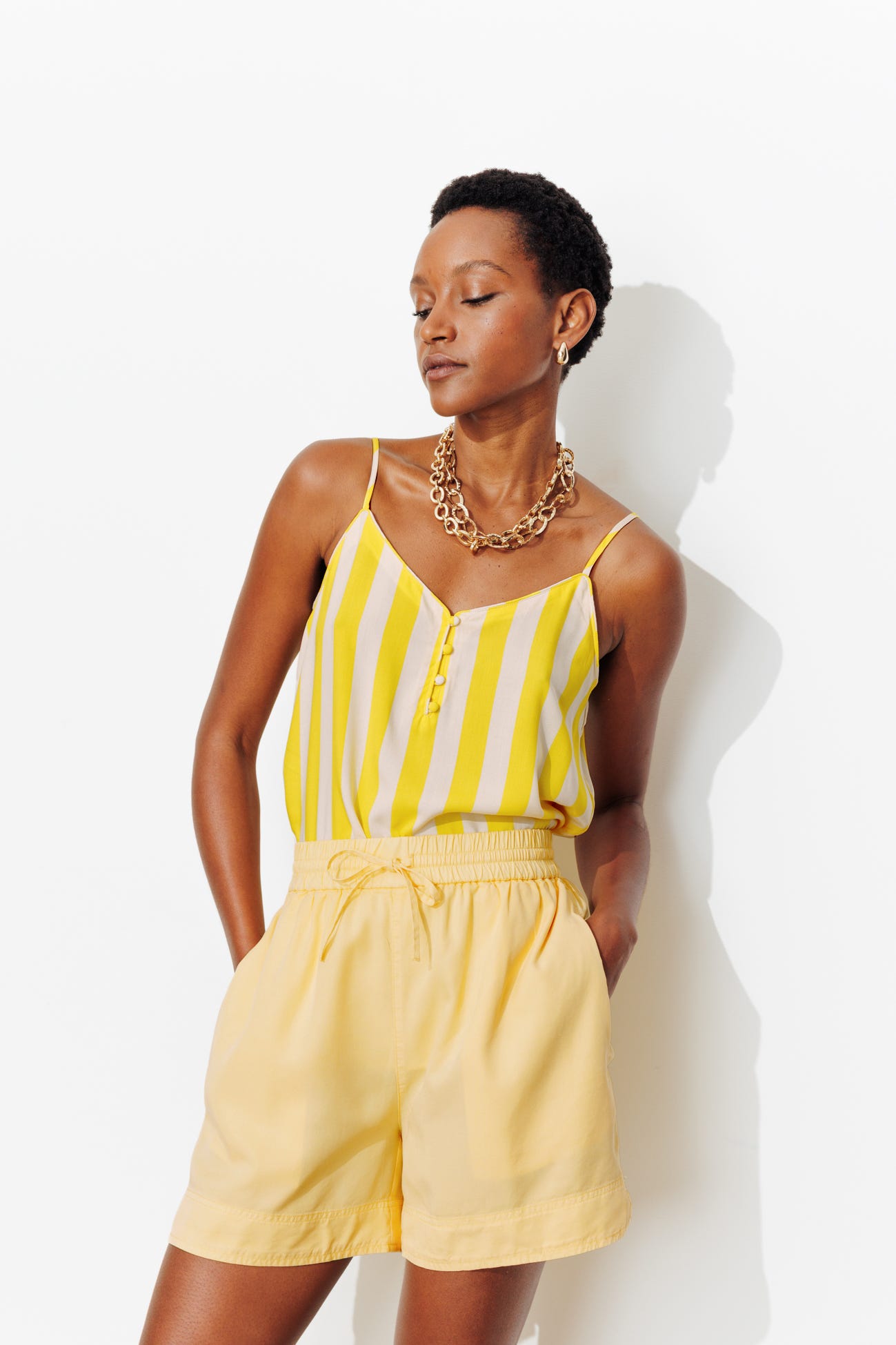 Top à fines bretelles Femme